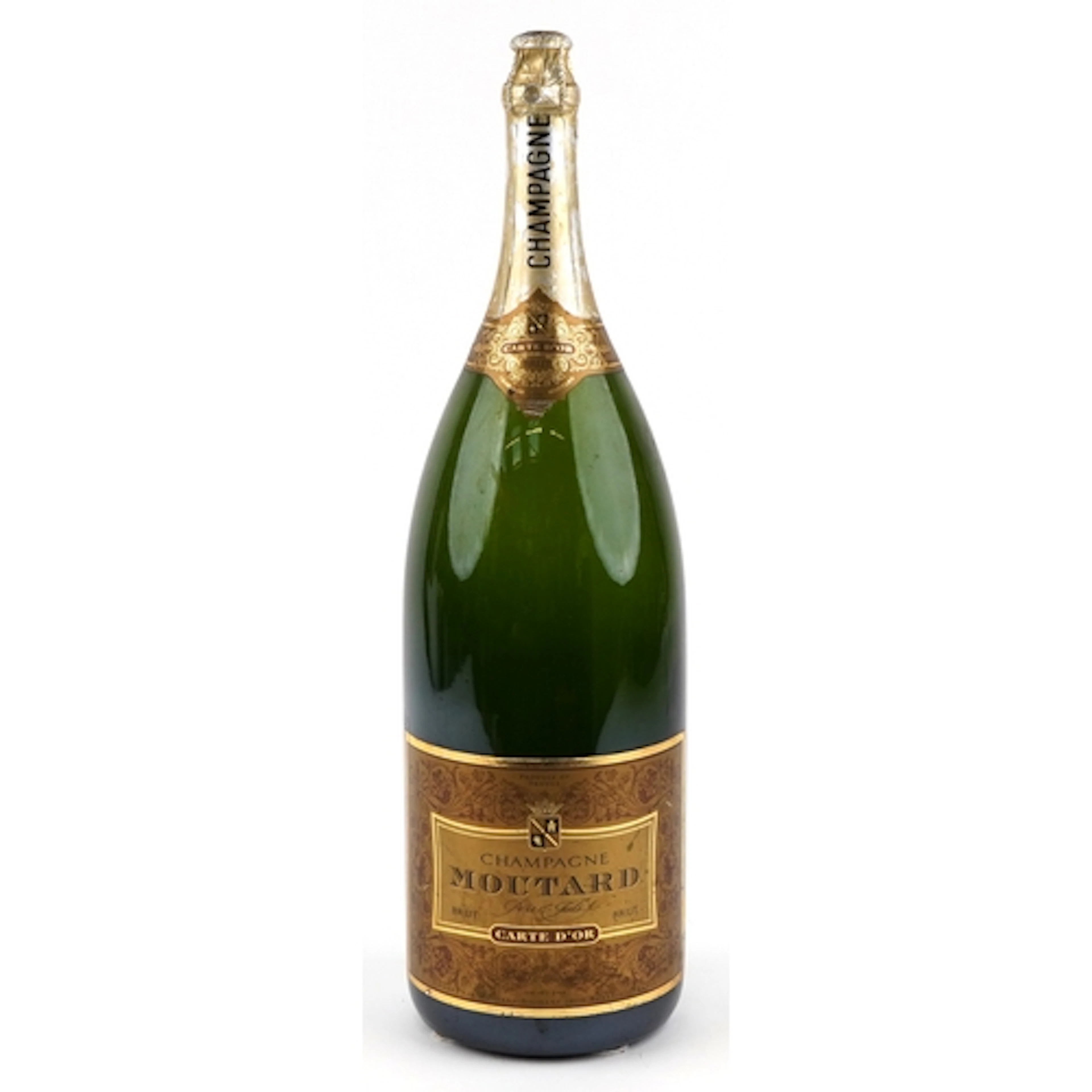 Nine litre Salmanazar Moutard Champagne glass display bottle...