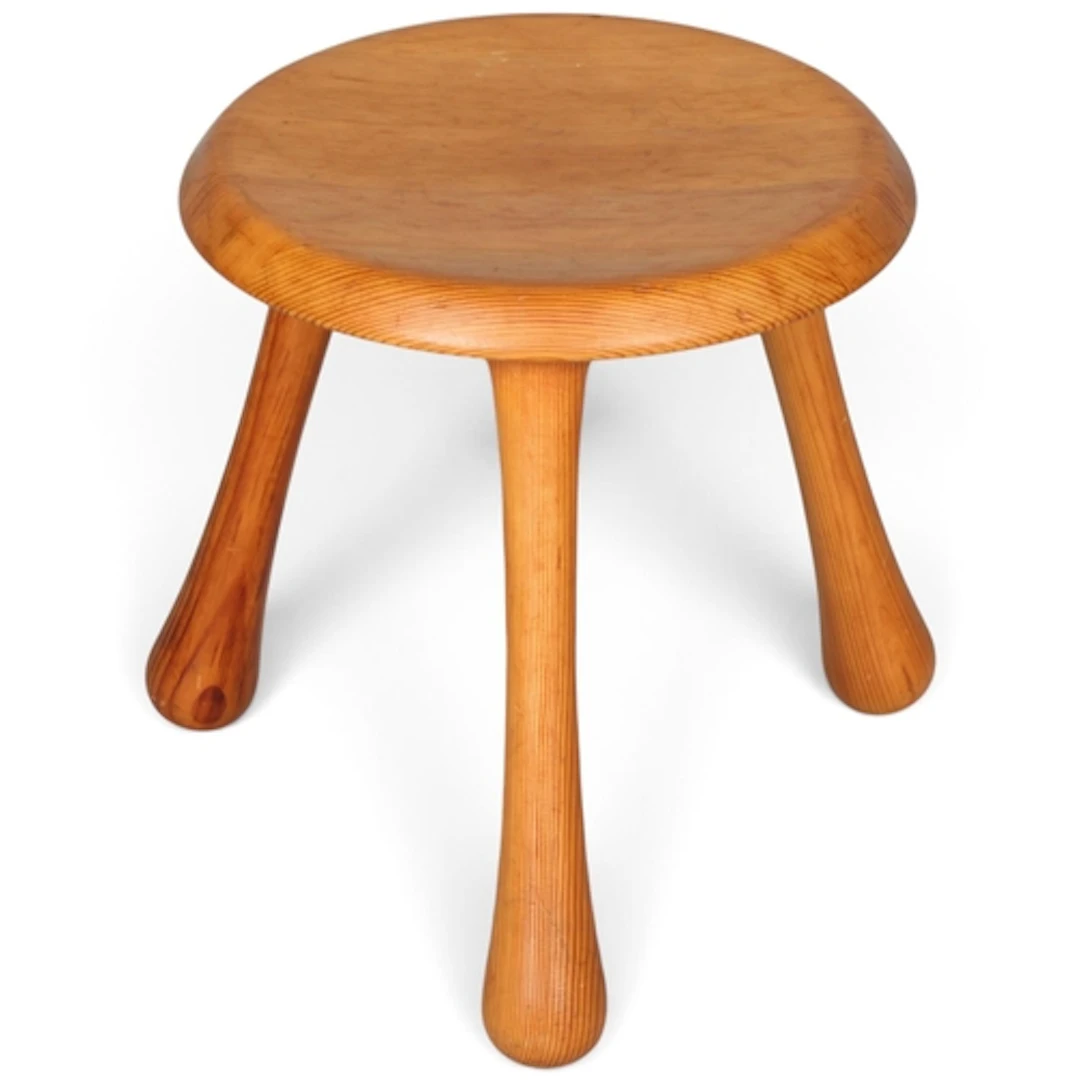 INGVAR KAMPRAD, Swedish for Habitat, a pine milking stool, m...