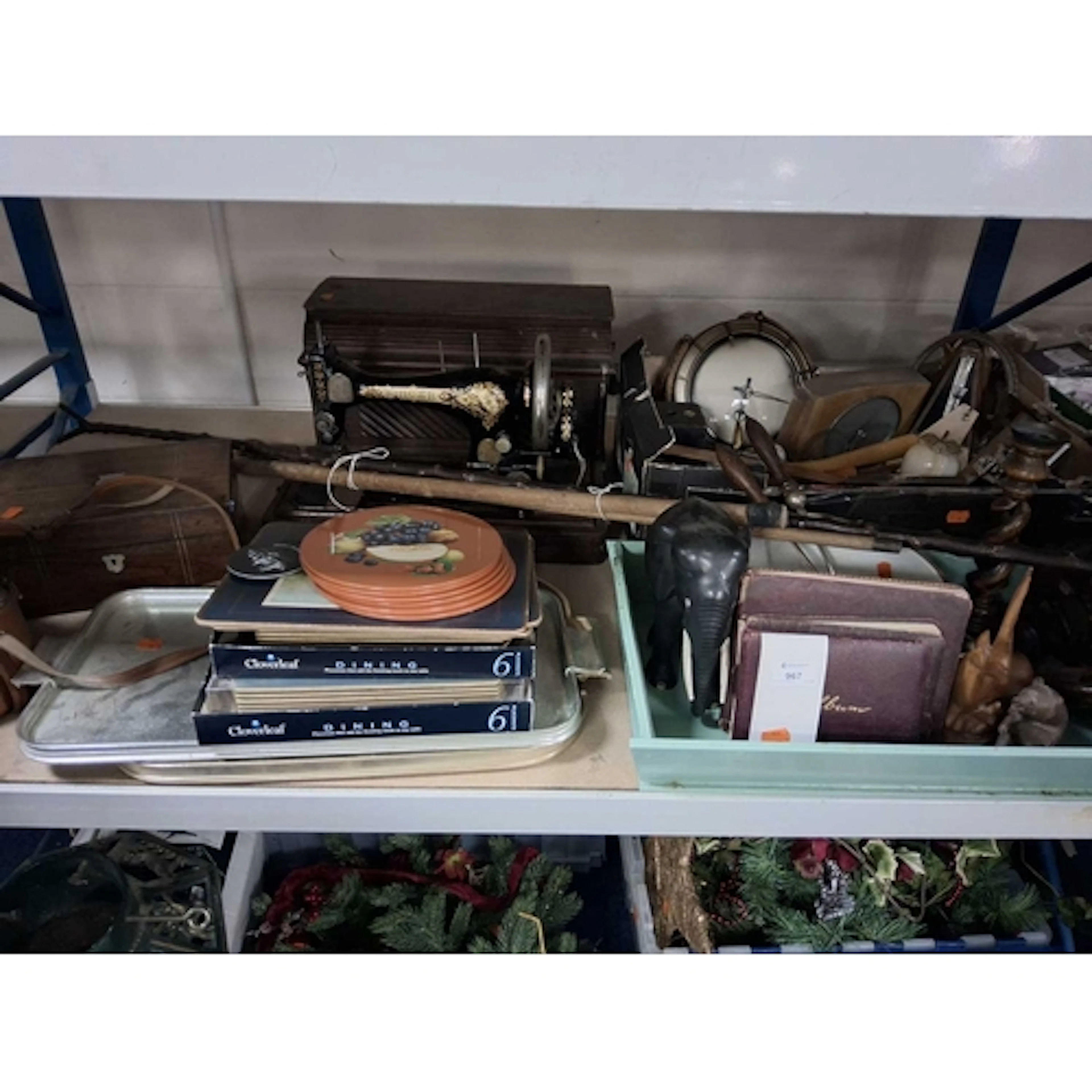 TWO BOXES AND LOOSE OF VINTAGE HOUSEHOLD ITEMS to include a ...