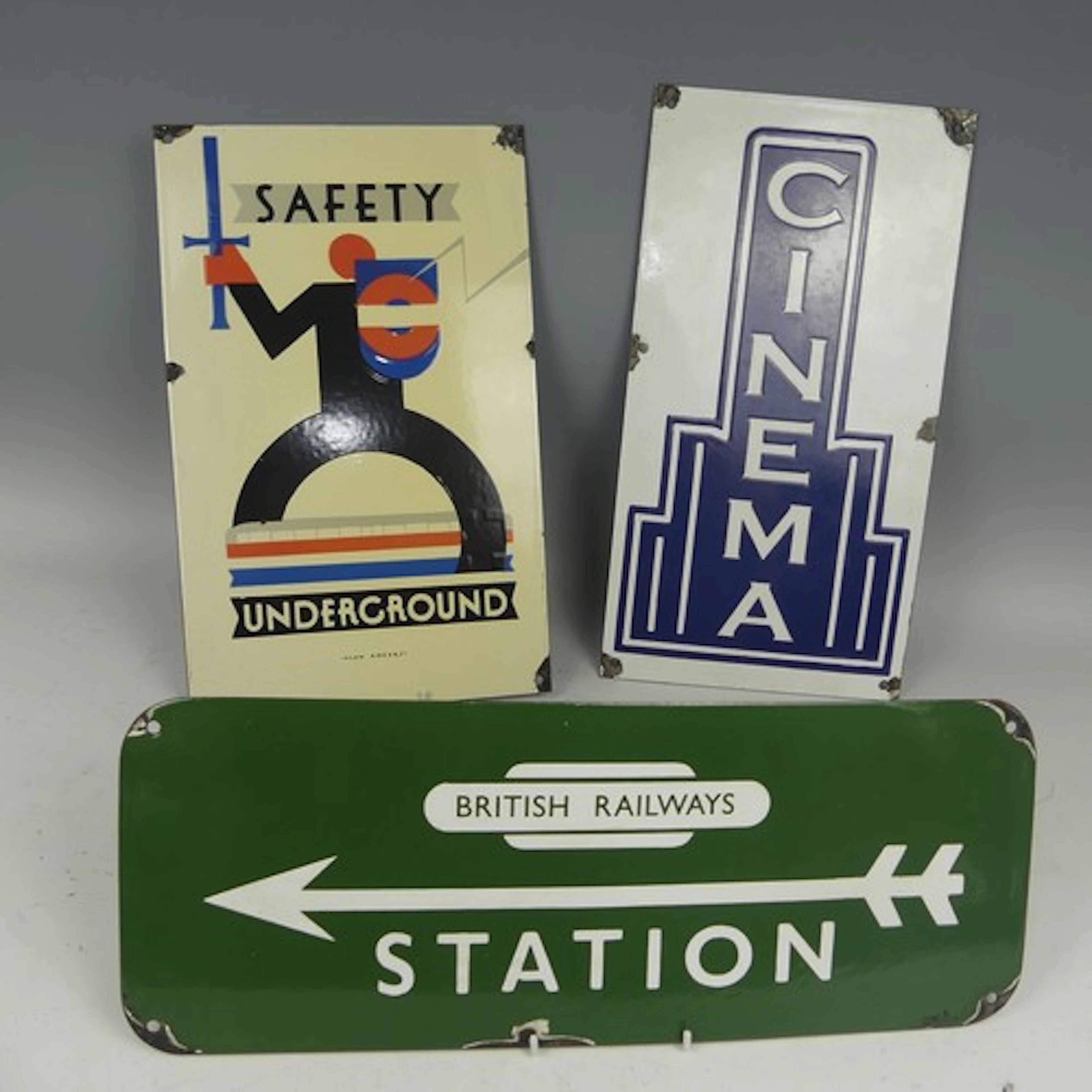 A reproduction enamel Sign for 'British Railways Station', 4...