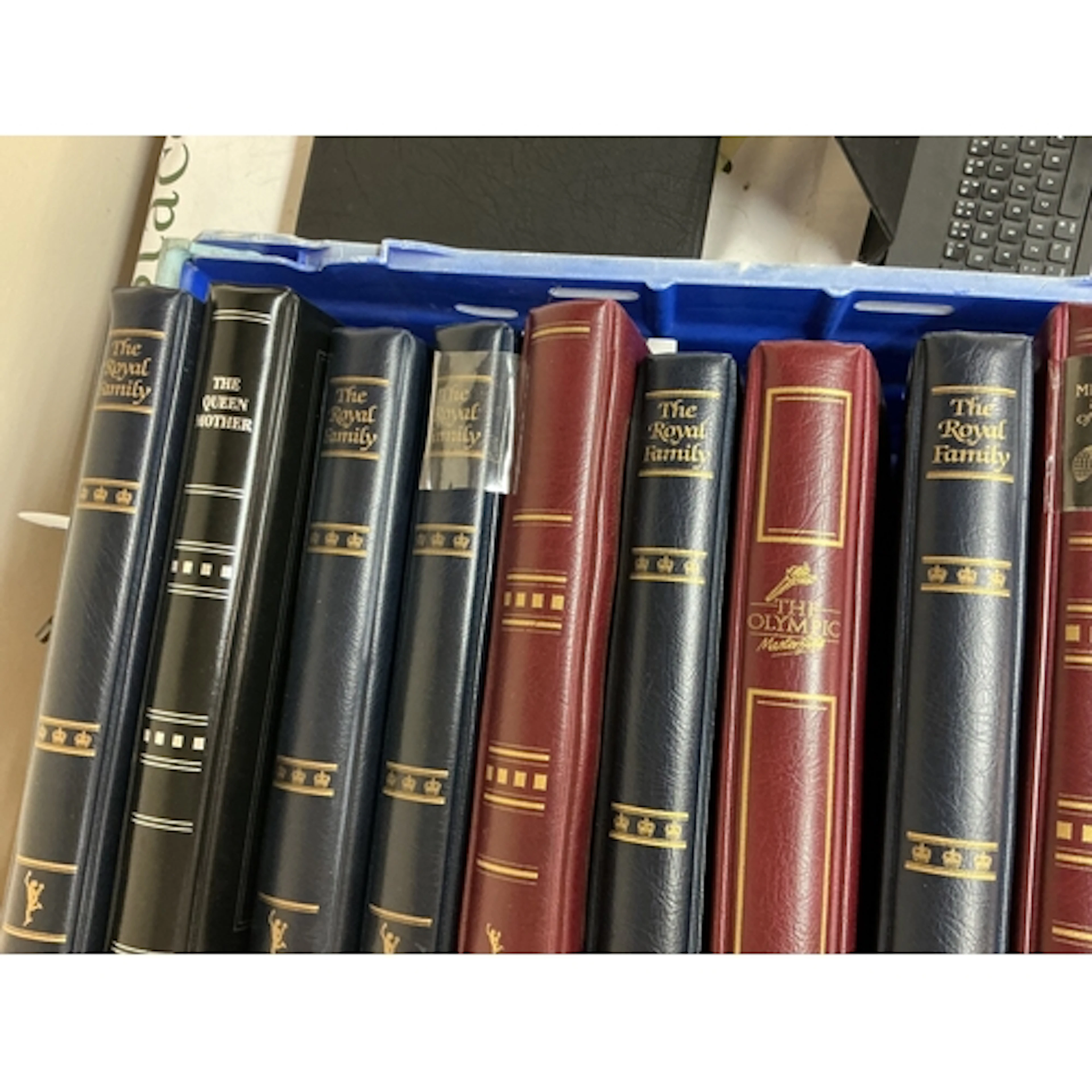 12 albums of stamp collections ranging from Great Britains r...