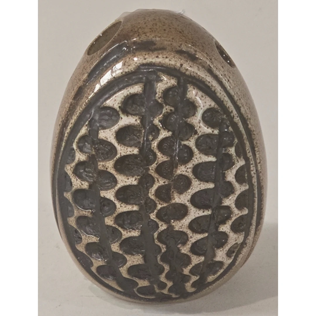 Poole Pottery Atlantis large Egg shaped pen holder / bud vas...