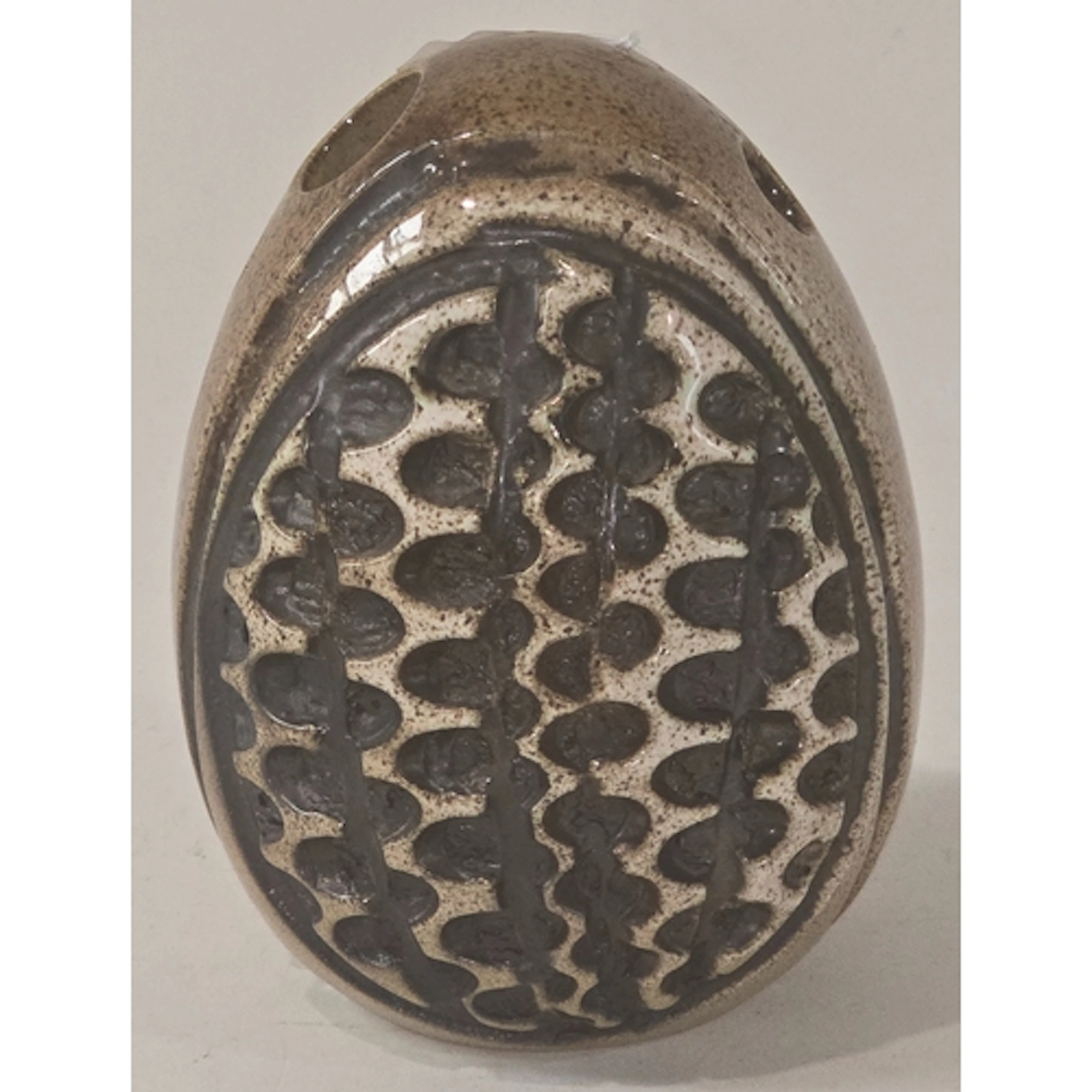 Poole Pottery Atlantis large Egg shaped pen holder / bud vas...