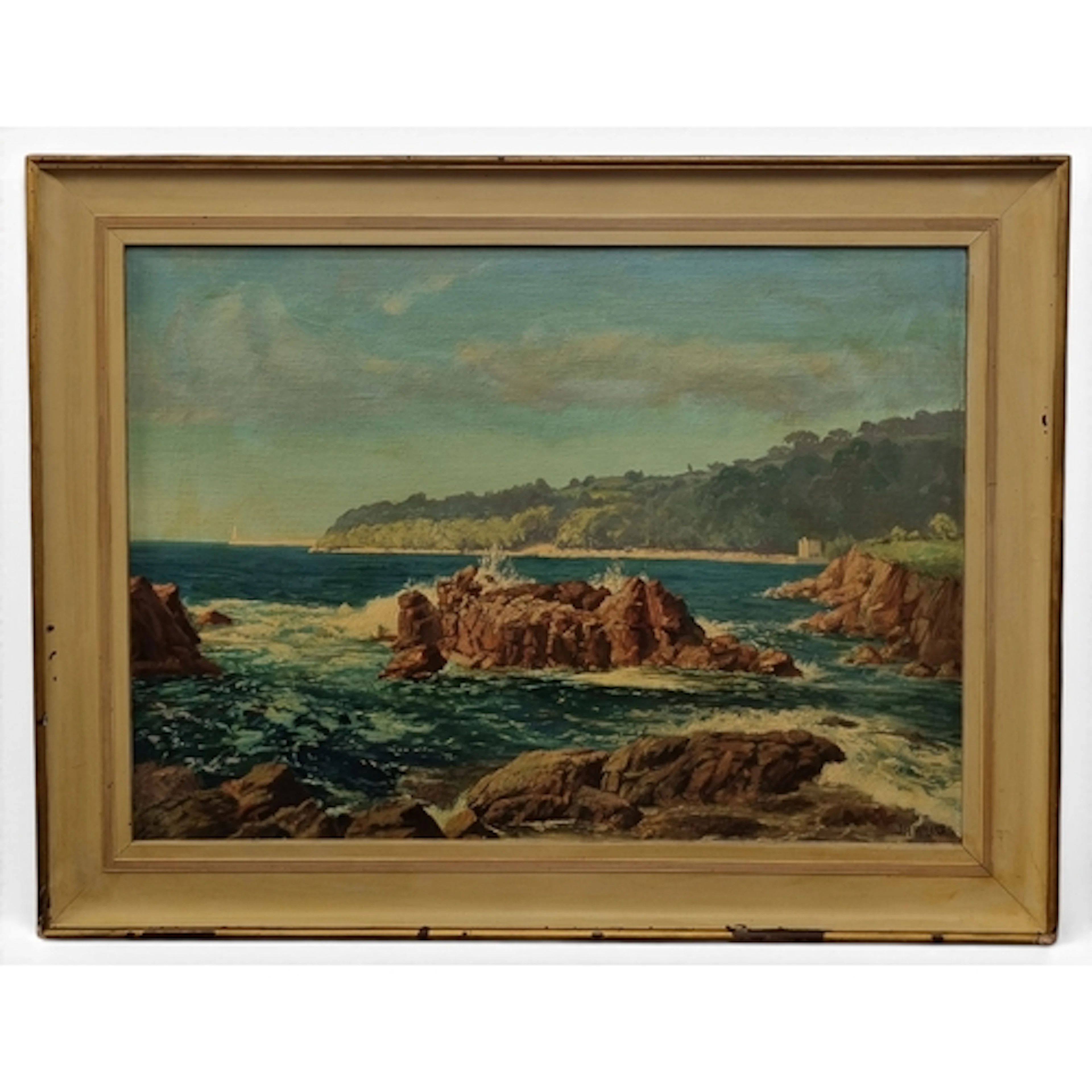 JH Willis. An early 20th Century large Oil on Canvas of a Ro...