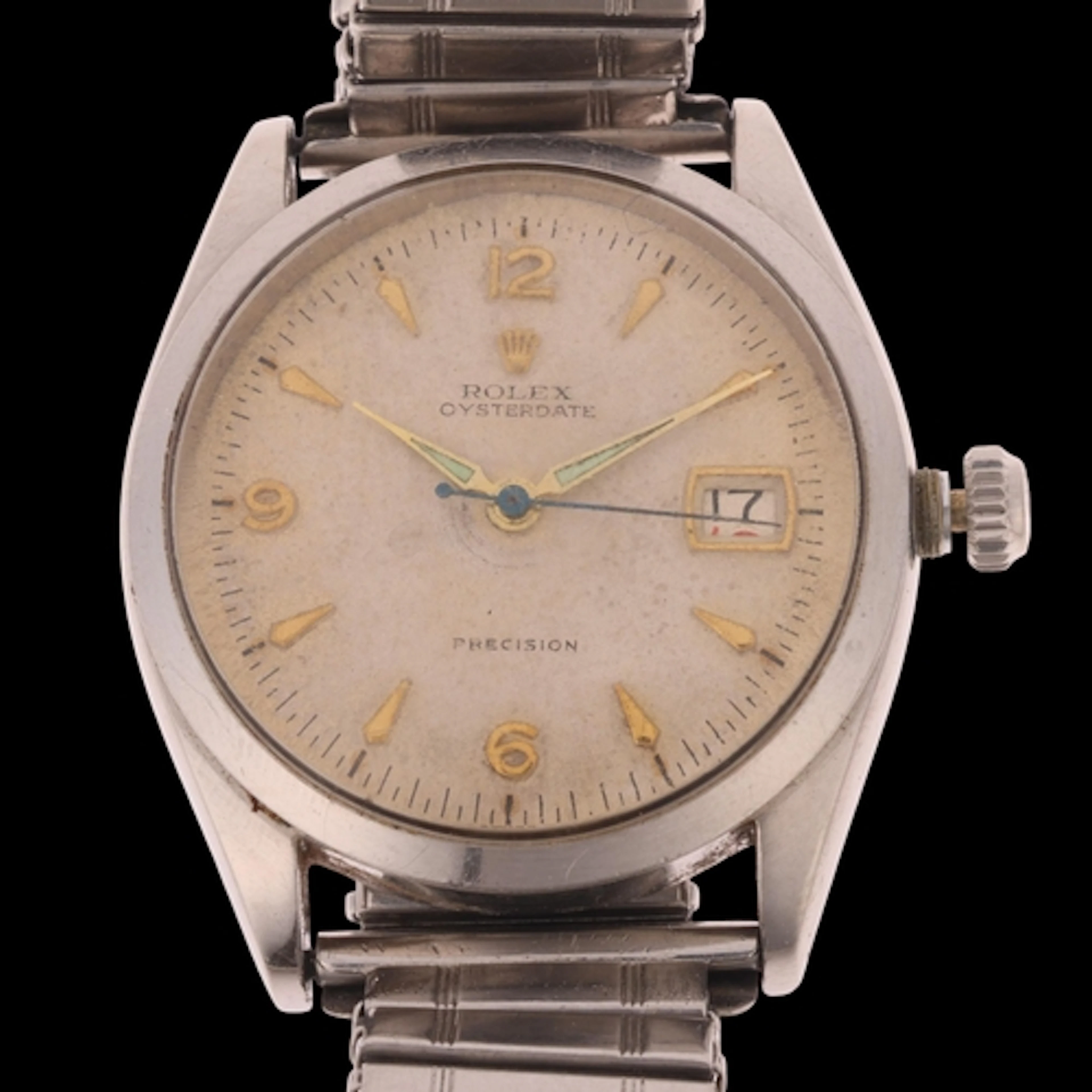 ROLEX - a Vintage stainless steel Oysterdate Precision mecha...