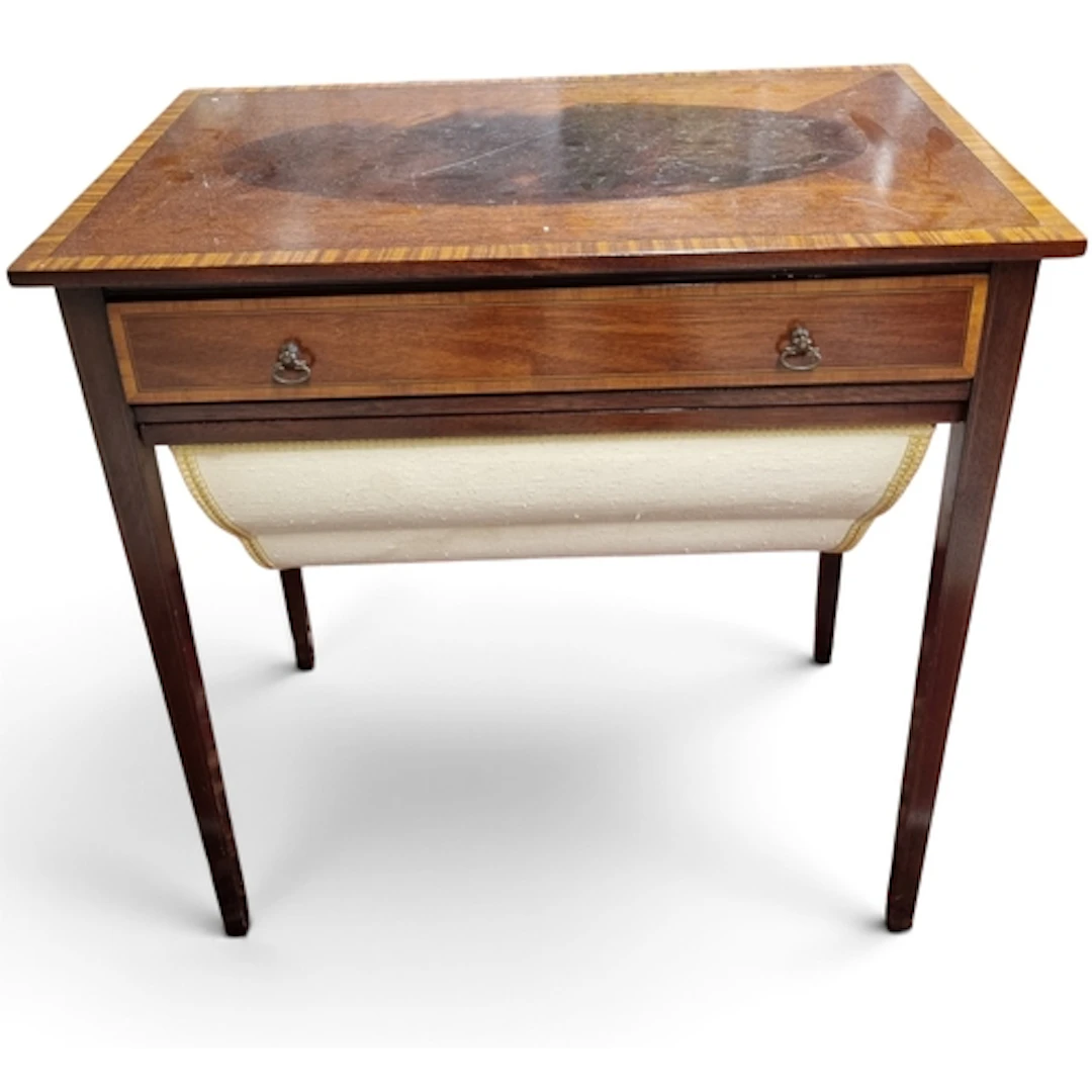 A 20th Century miniature Mahogany and Veneered Side Table. 6...
