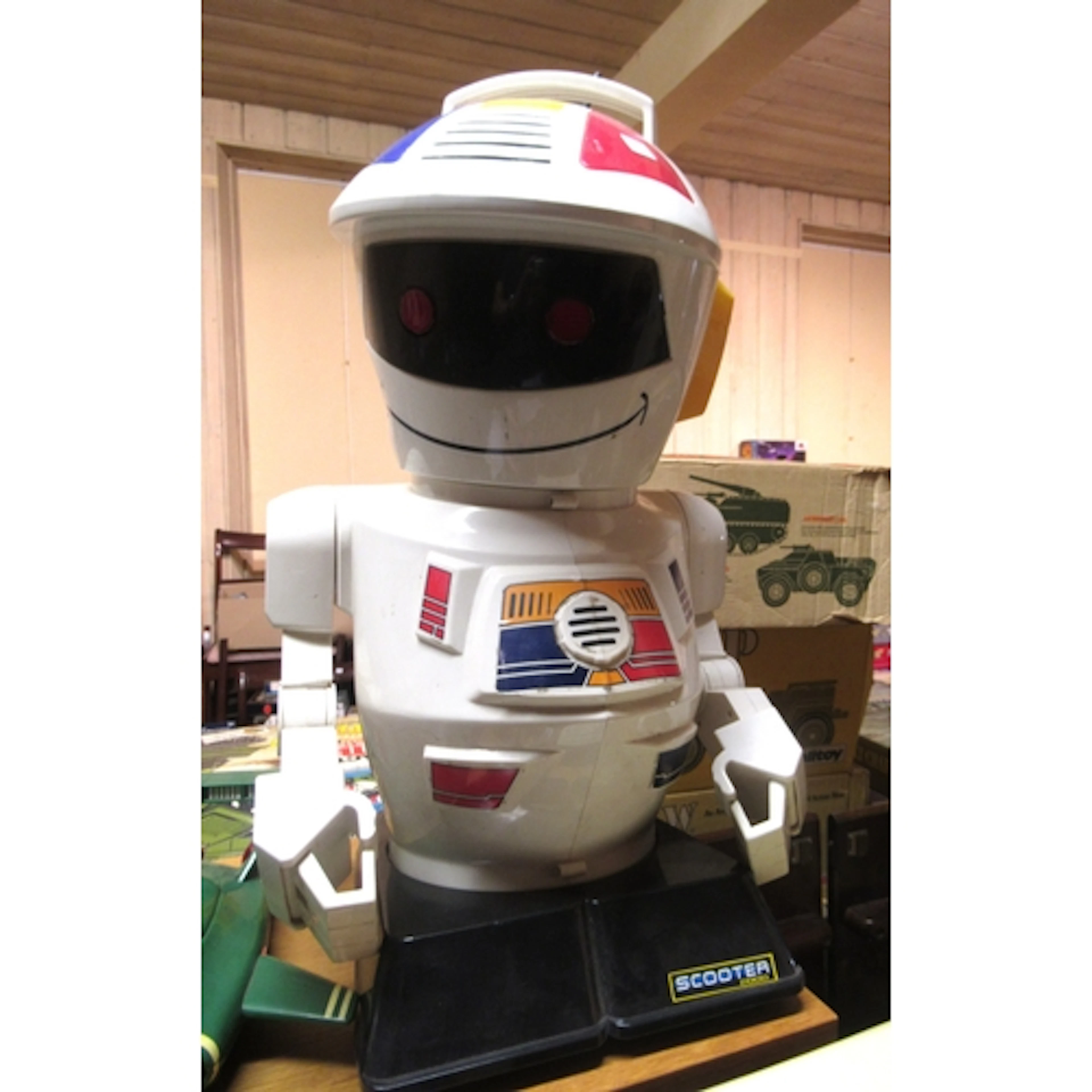 Scooter 2000 children's toy robot (at fault), 65cm high, tog...