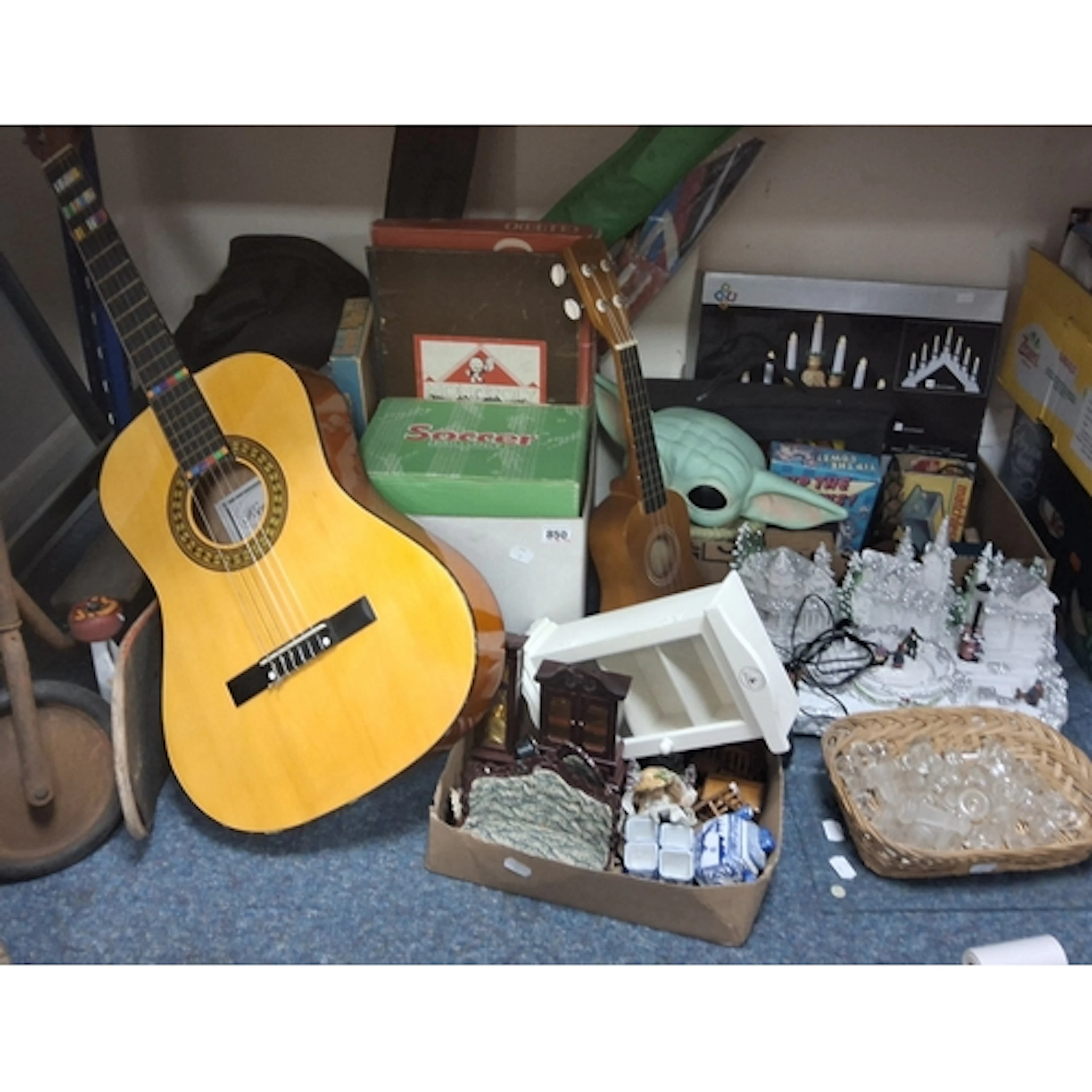 THREE BOXES AND LOOSE VINTAGE TOYS, GAMES AND SUNDRIES, to i...
