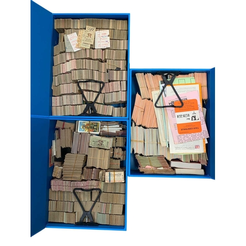 Railway Tickets GB. Three box files containing thousands of ...