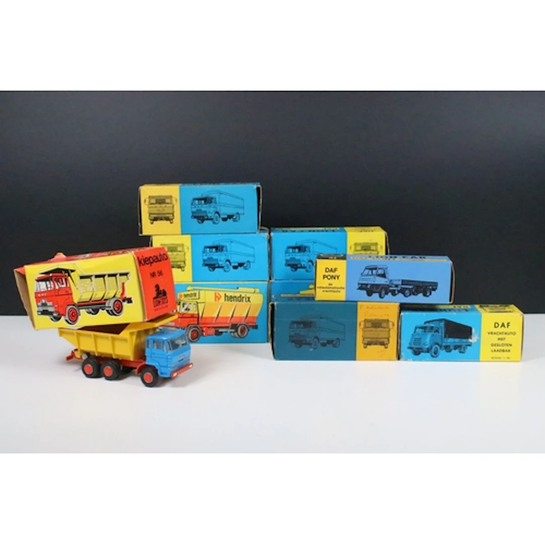 Nine boxed Lion Car / Lion Toys commercial diecast models to...