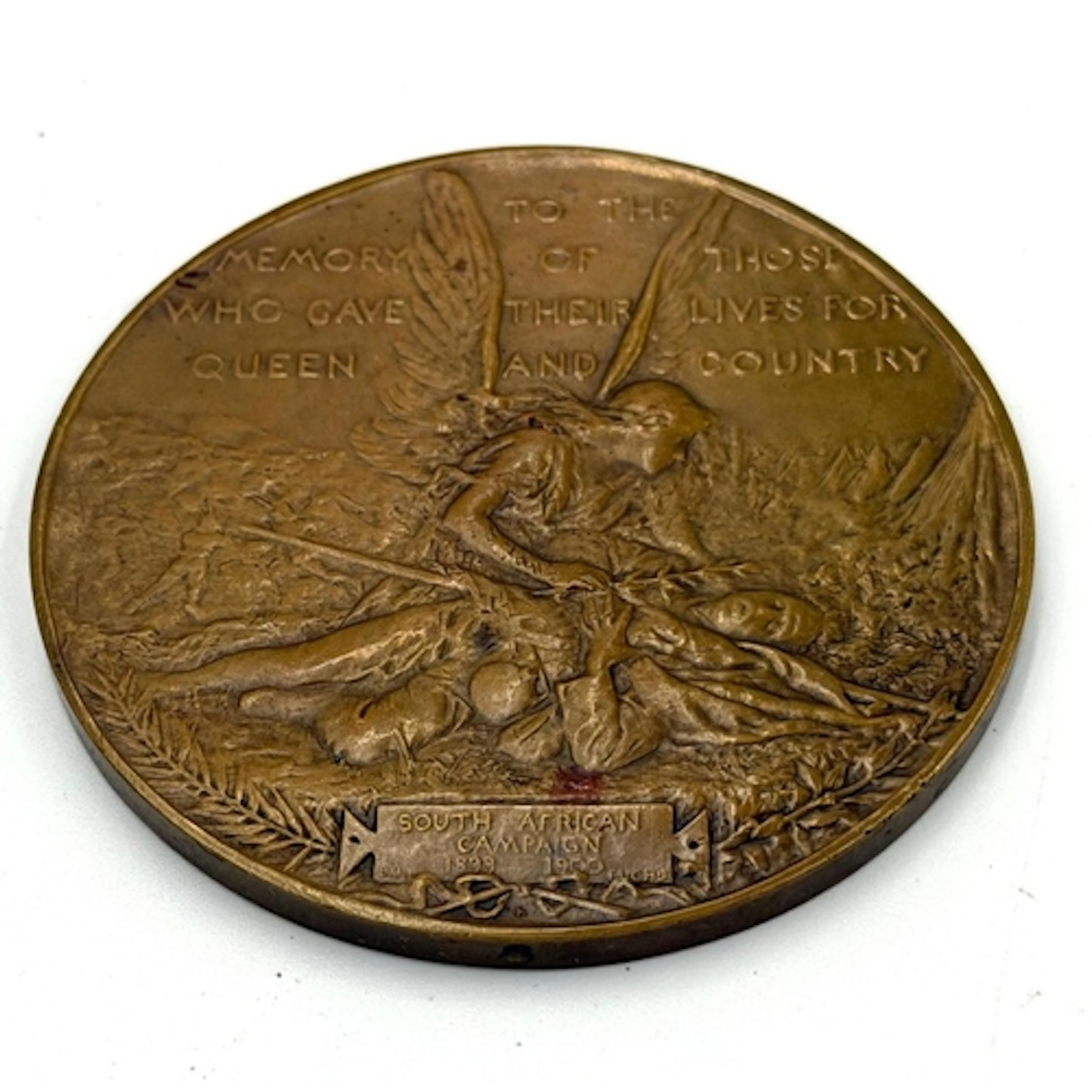 A bronze commemorative medallion by Emil Fuchs to honour tho...