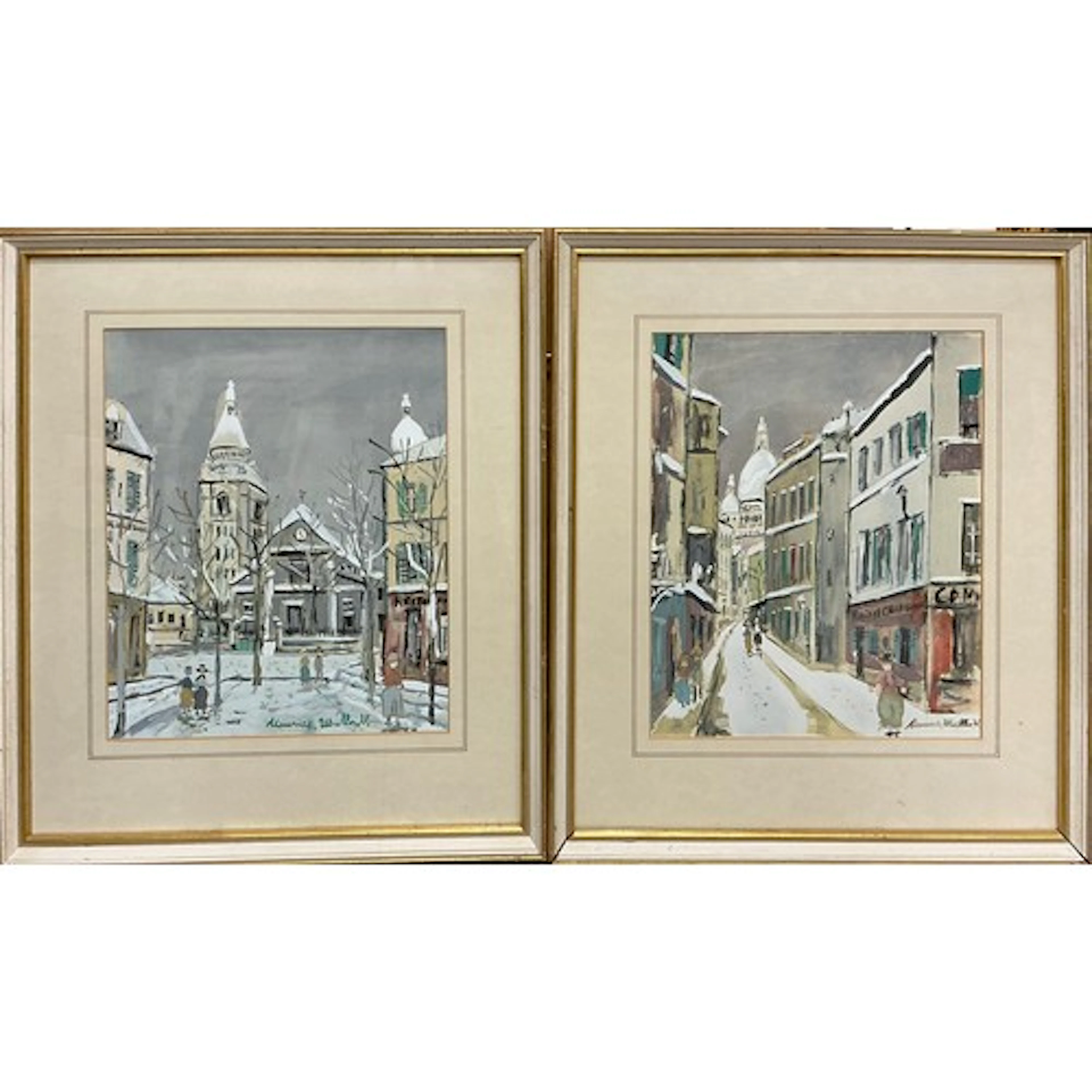 Maurice Utrillo, after, (1883-1955) A pair, L'Eglise Saint...