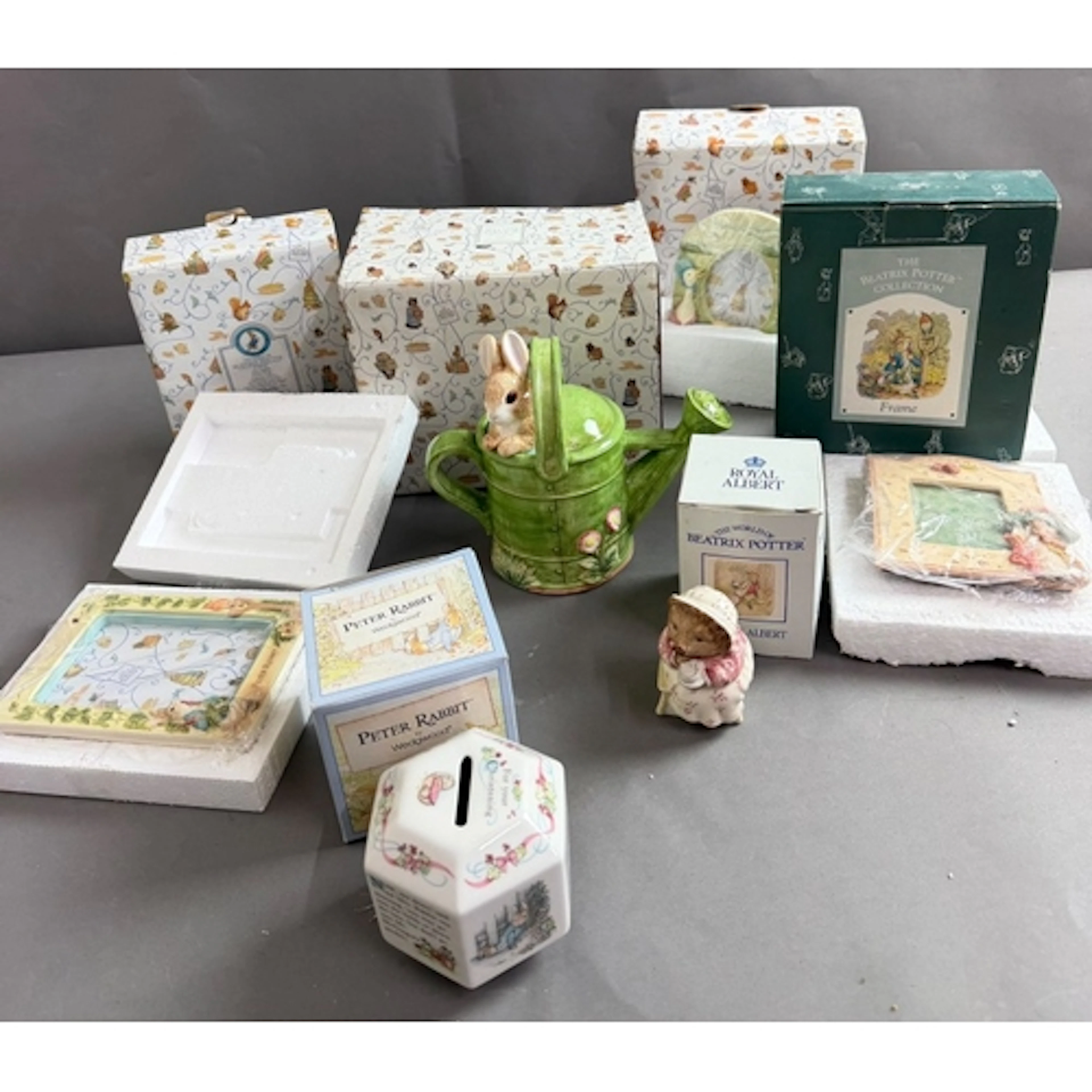A selection of Wedgwood Peter Rabbit and Beatrix Potter Cera...