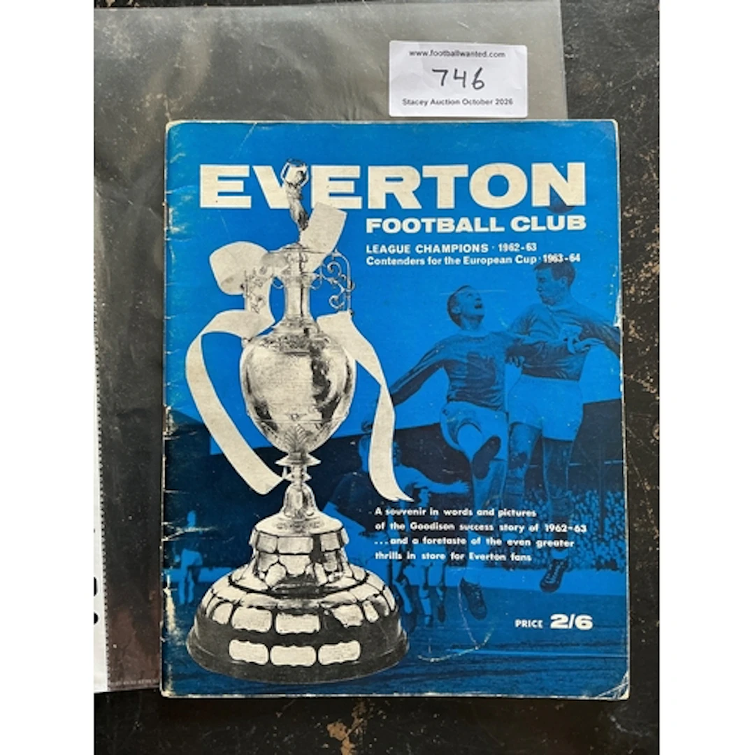 Everton 62/63 Signed Champions Booklet: Division one winners...
