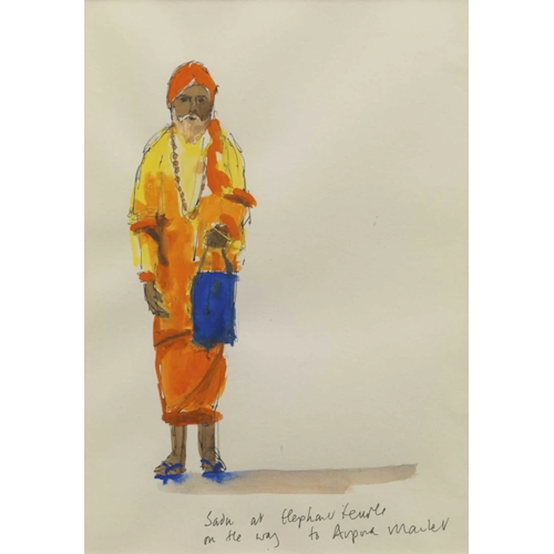 § John MILLER (1931-2002) Sadu at the Elephant Temple Gouac...