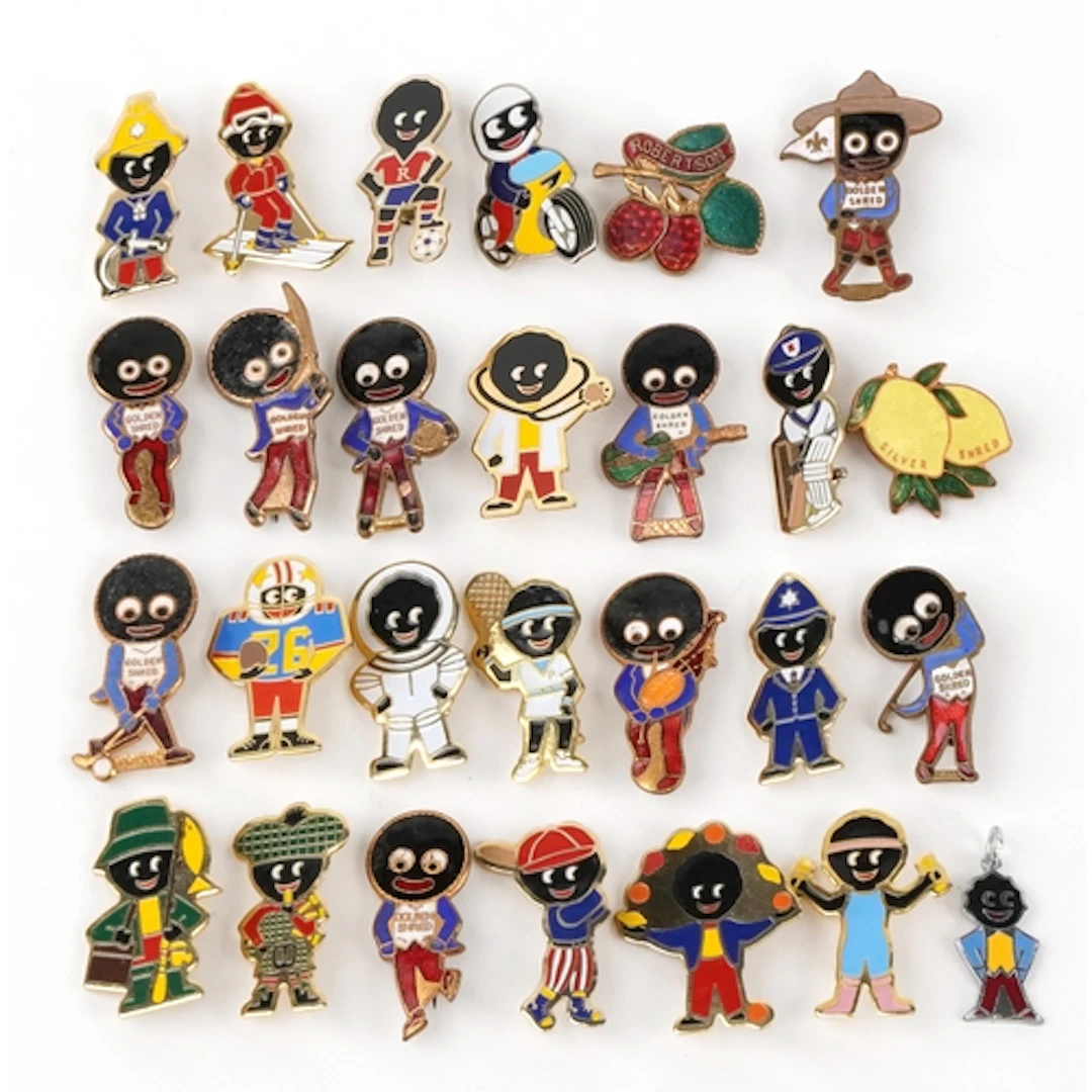 Collection of vintage and later Robertson figure enamel adve...