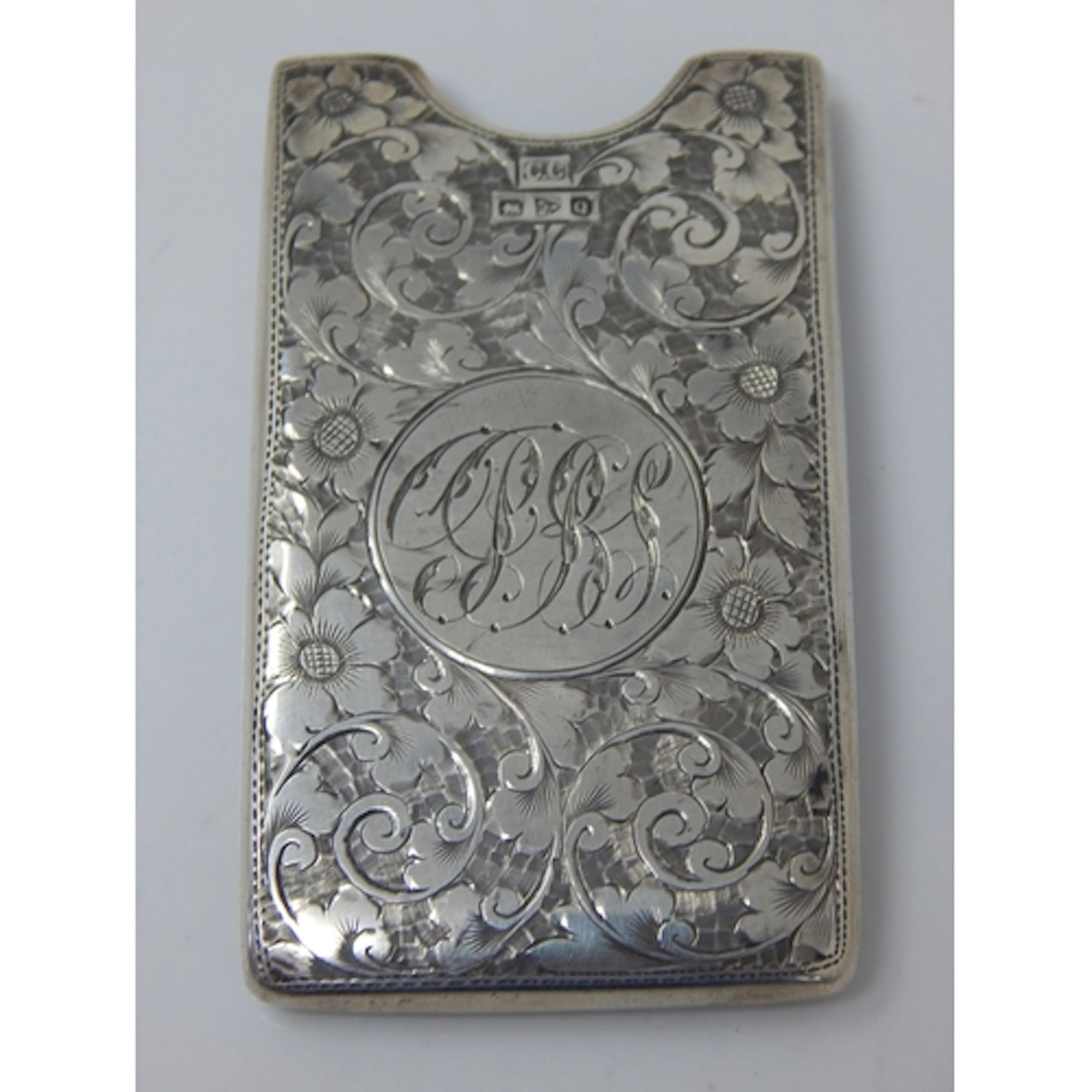 Victorian Silver Card Case Hallmarked Chester 1899 by Cohen ...