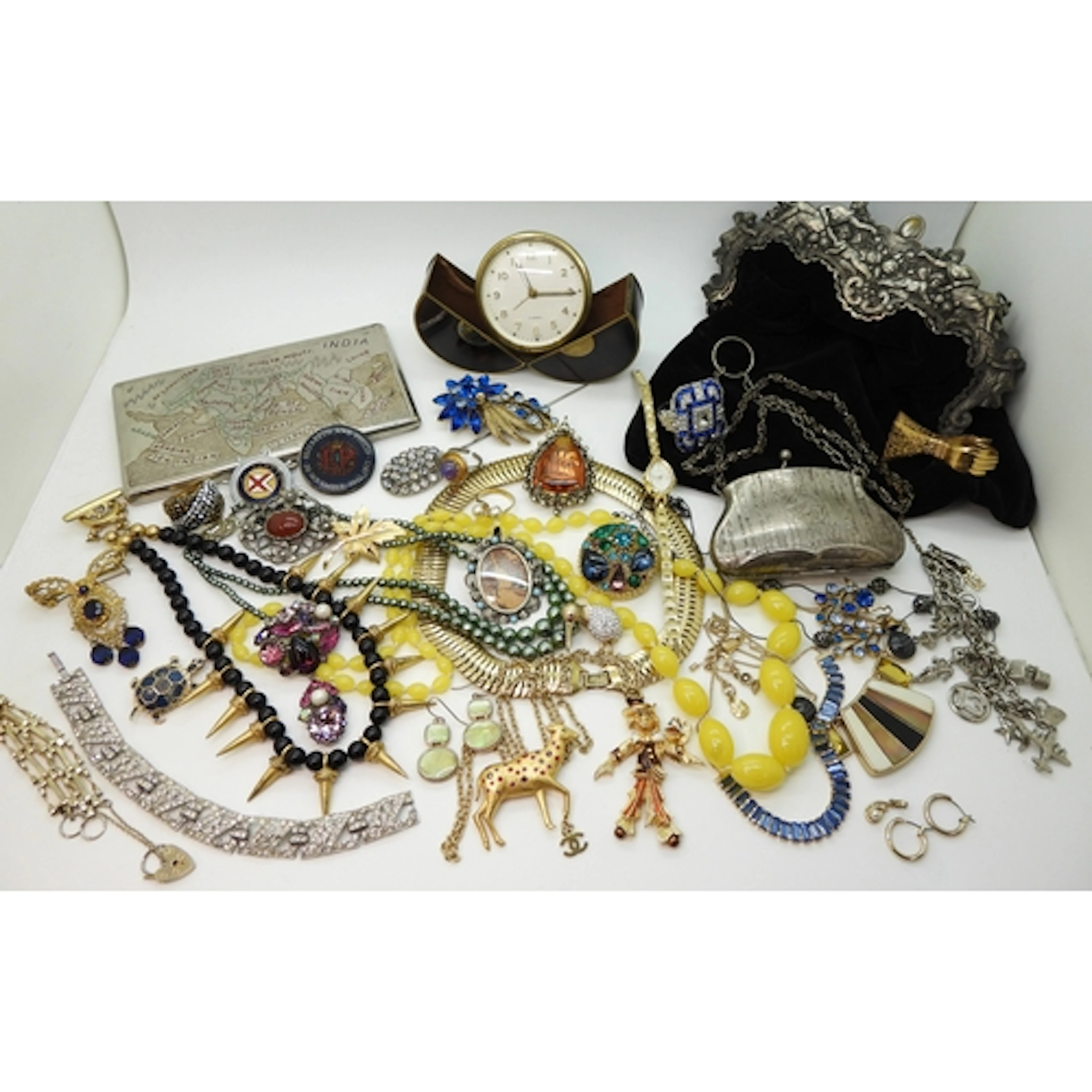 A Chanel Reindeer brooch (af), a Monet collar, a further nec...