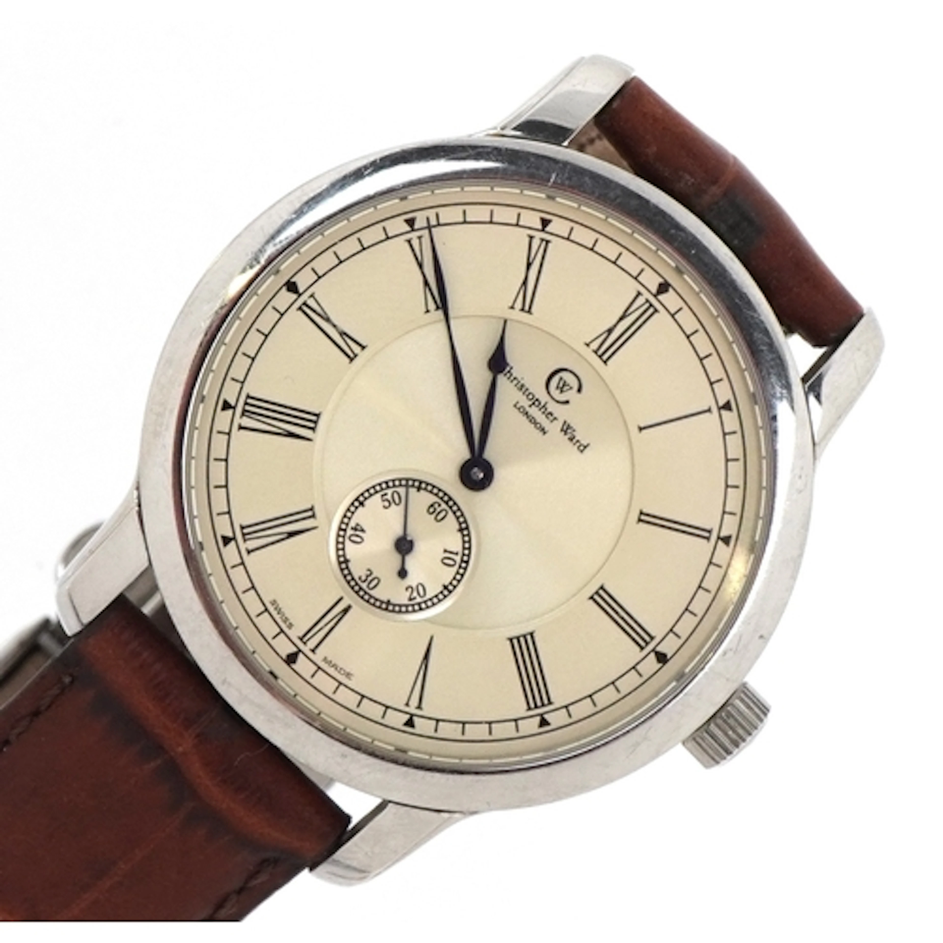 Christopher Ward, gentlemen's stainless steel quartz wristwa...