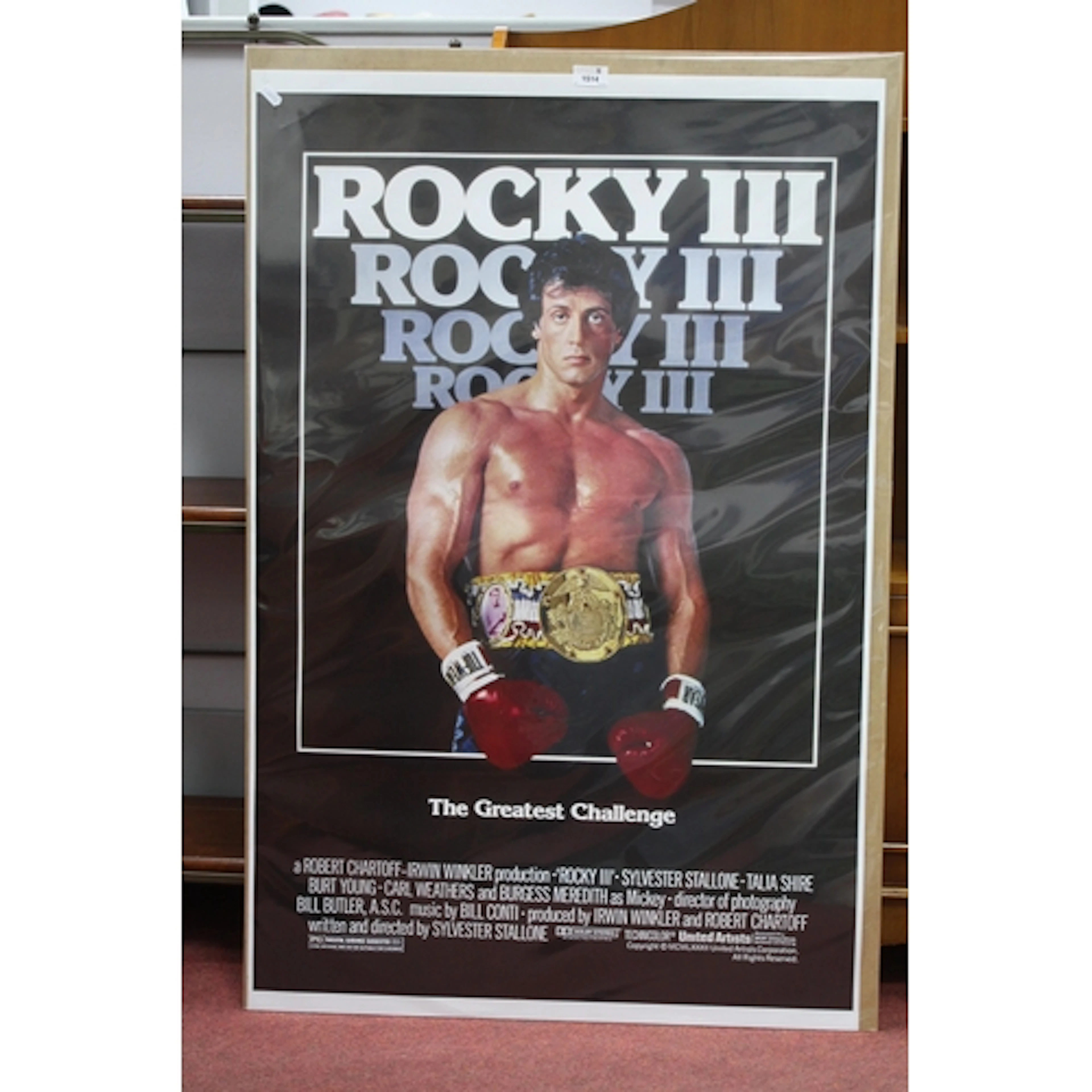 Film Posters - Rocky III, later print 107 x 70mm