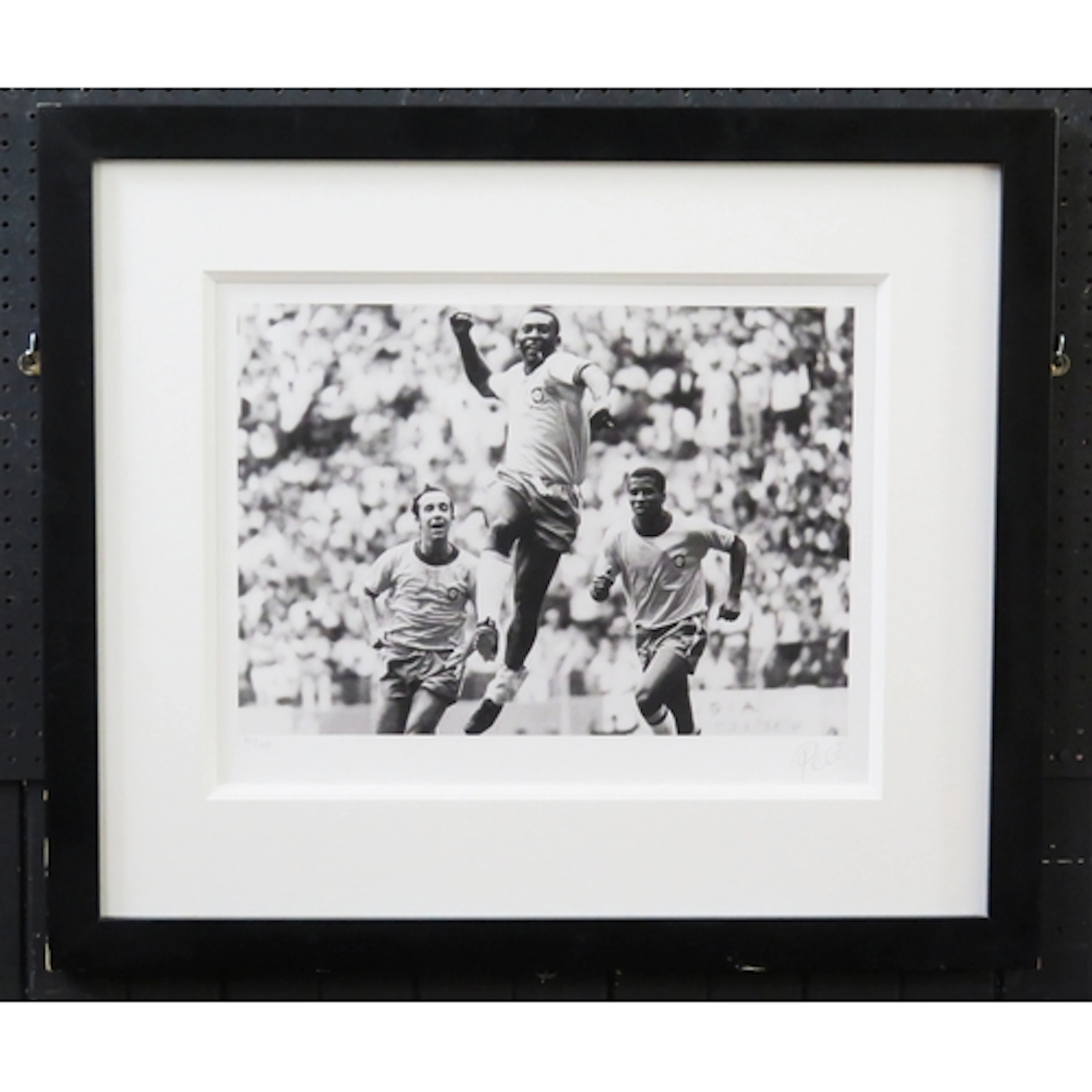 Limited edition Signed Pele photographic print "Goal" signed...