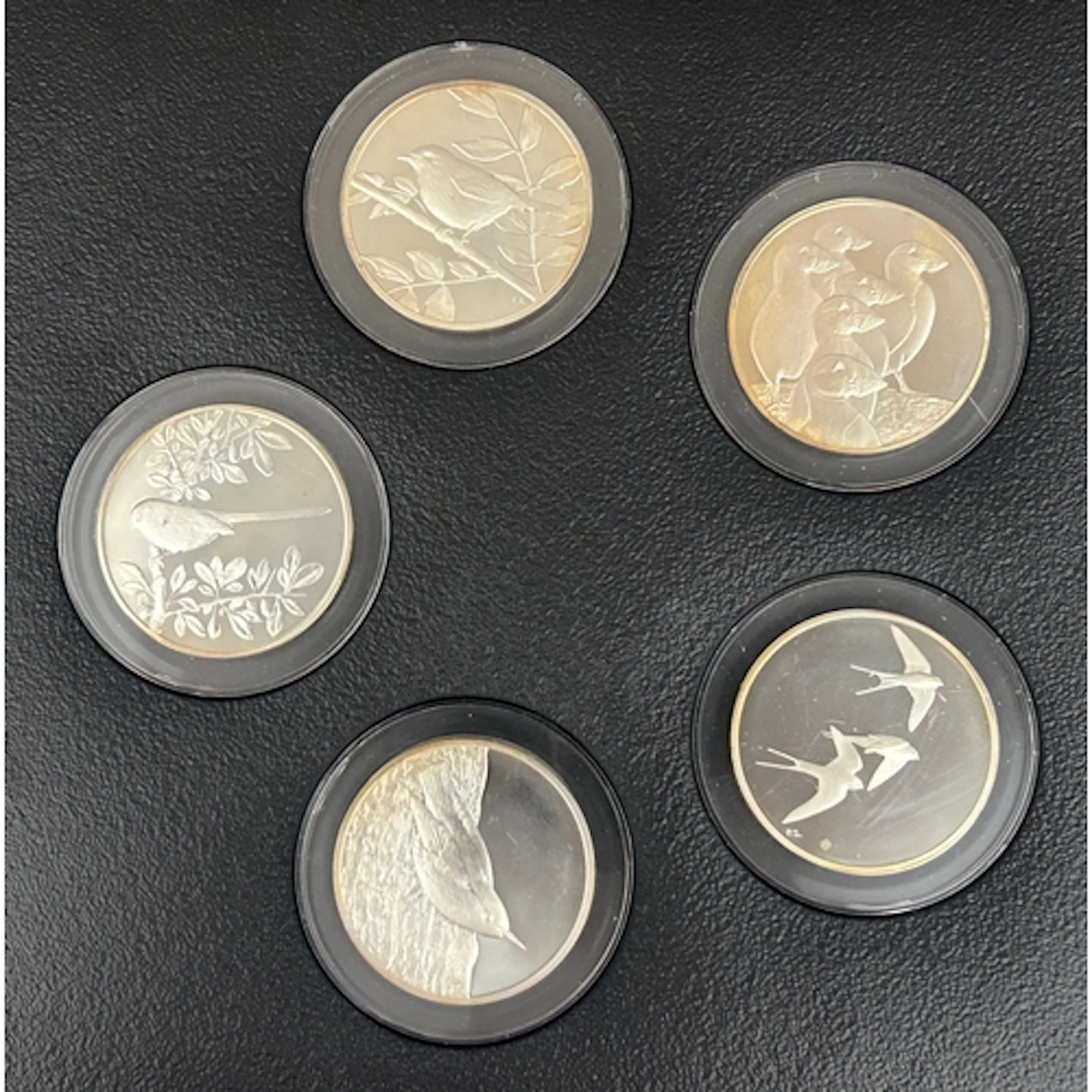 Peter Scott’s British Birds, a 35-medal sterling silver set ...