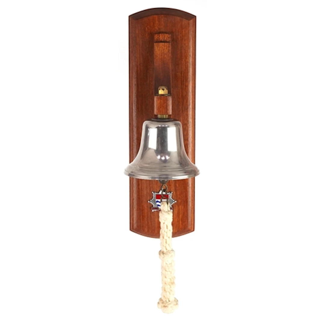 Firemen's interest bell with enamelled London Fire Brigade i...