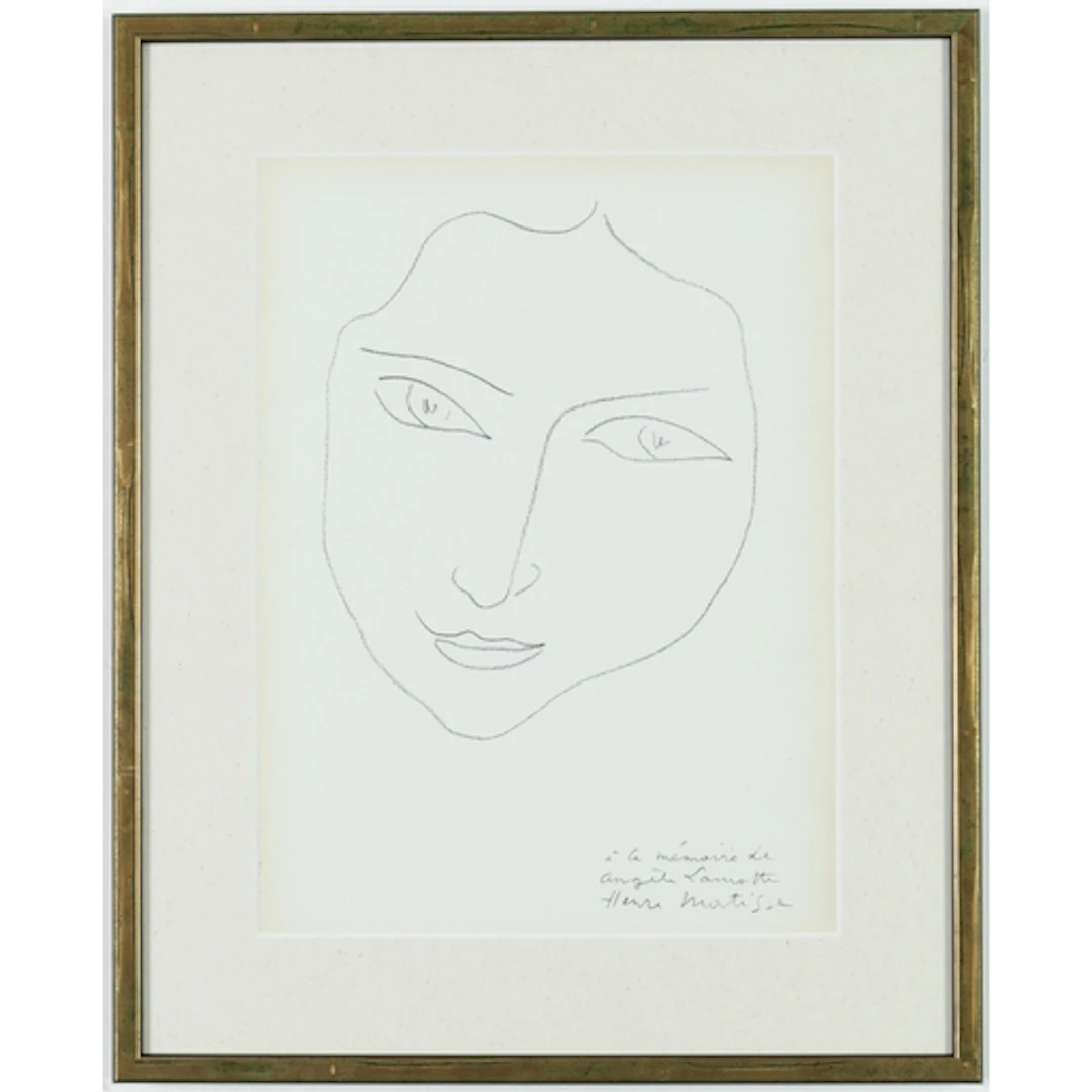 HENRI MATISSE (FRENCH, 1869-1954): ANGELA LA MOTTE, 1945 Lit...