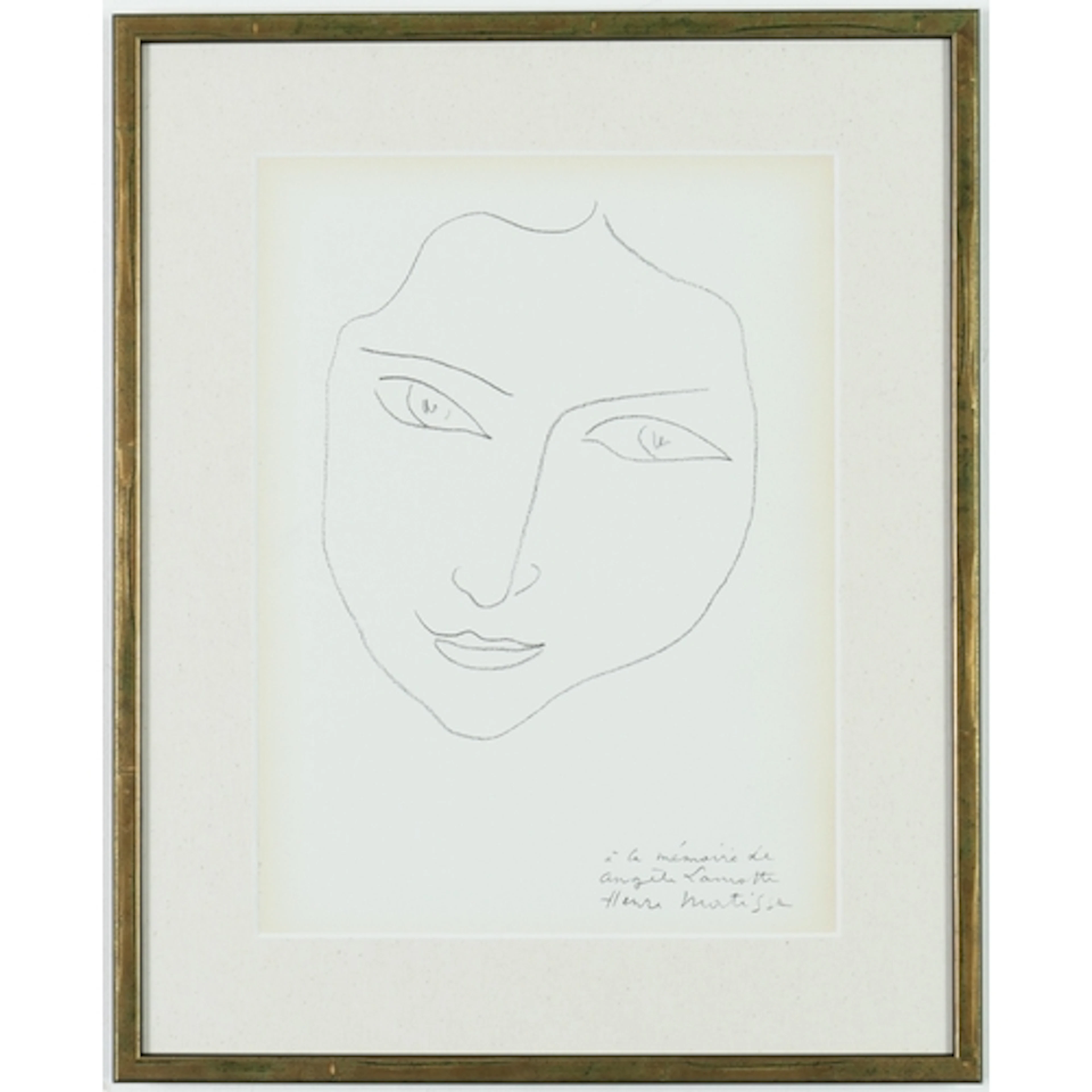 HENRI MATISSE (FRENCH, 1869-1954): ANGELA LA MOTTE, 1945 Lit...