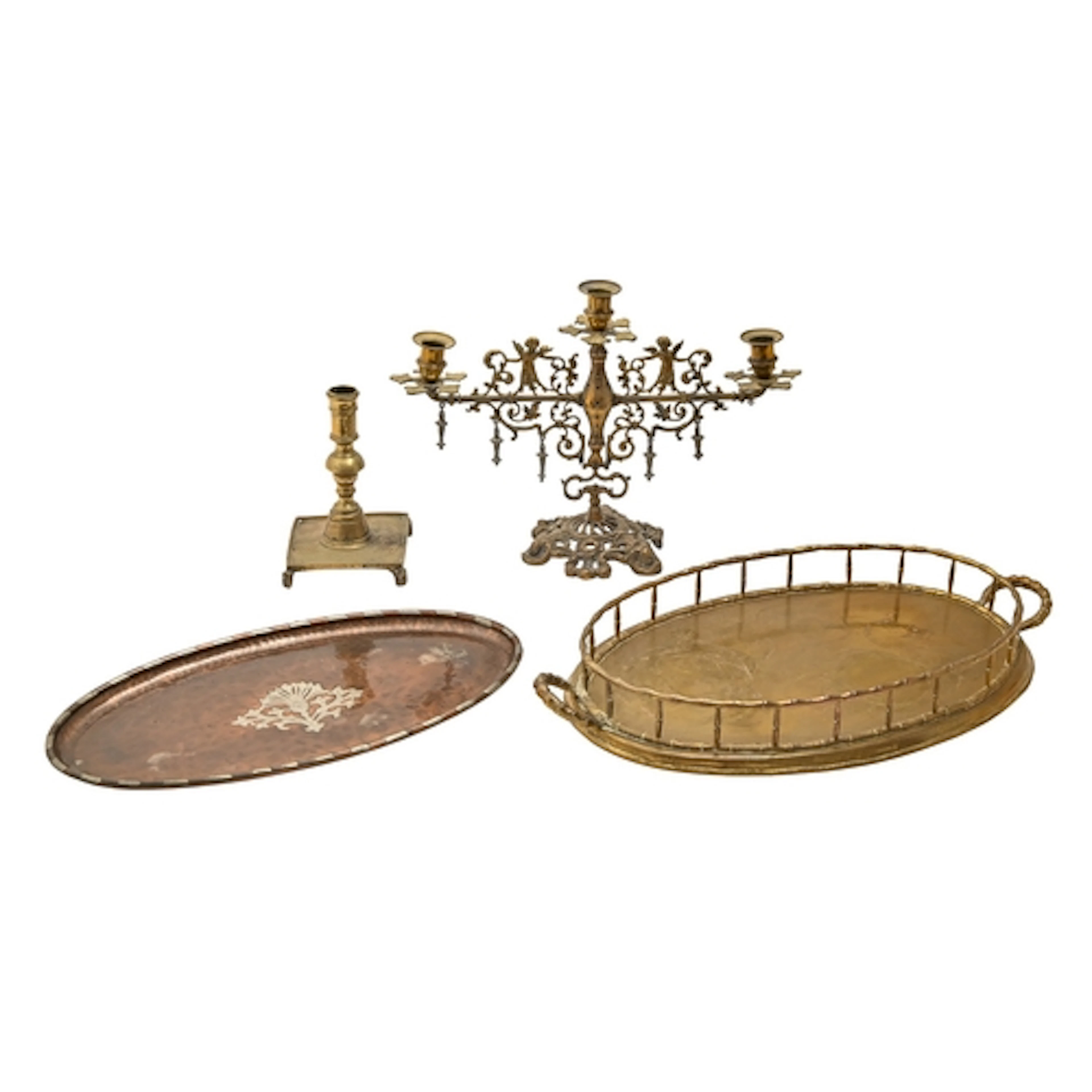 Hugh Wallace (1871-1943) An Arts and Crafts copper tray, sta...