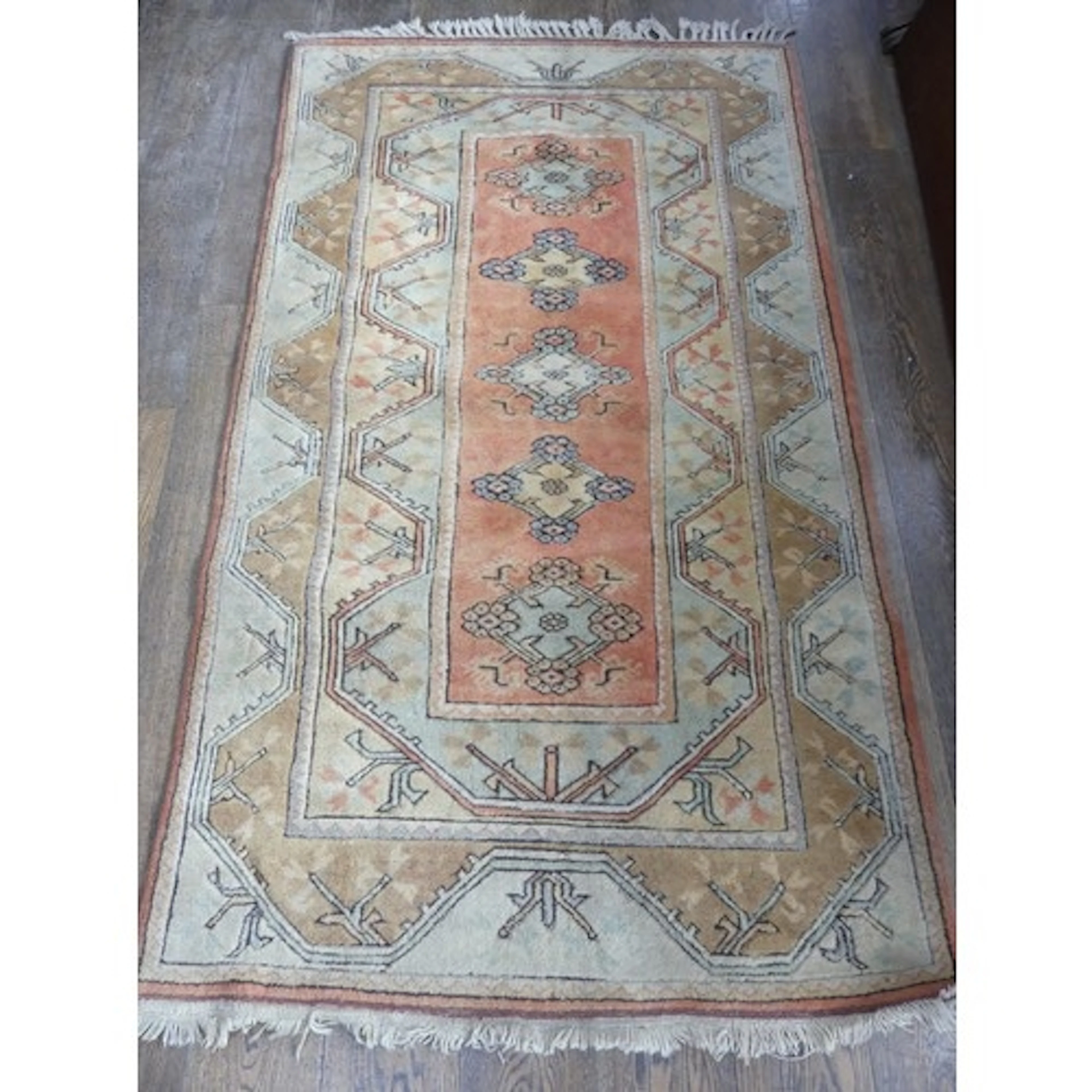 Tribal Rugs; a Turkish Rug, 100% wool, pile in overall good ...