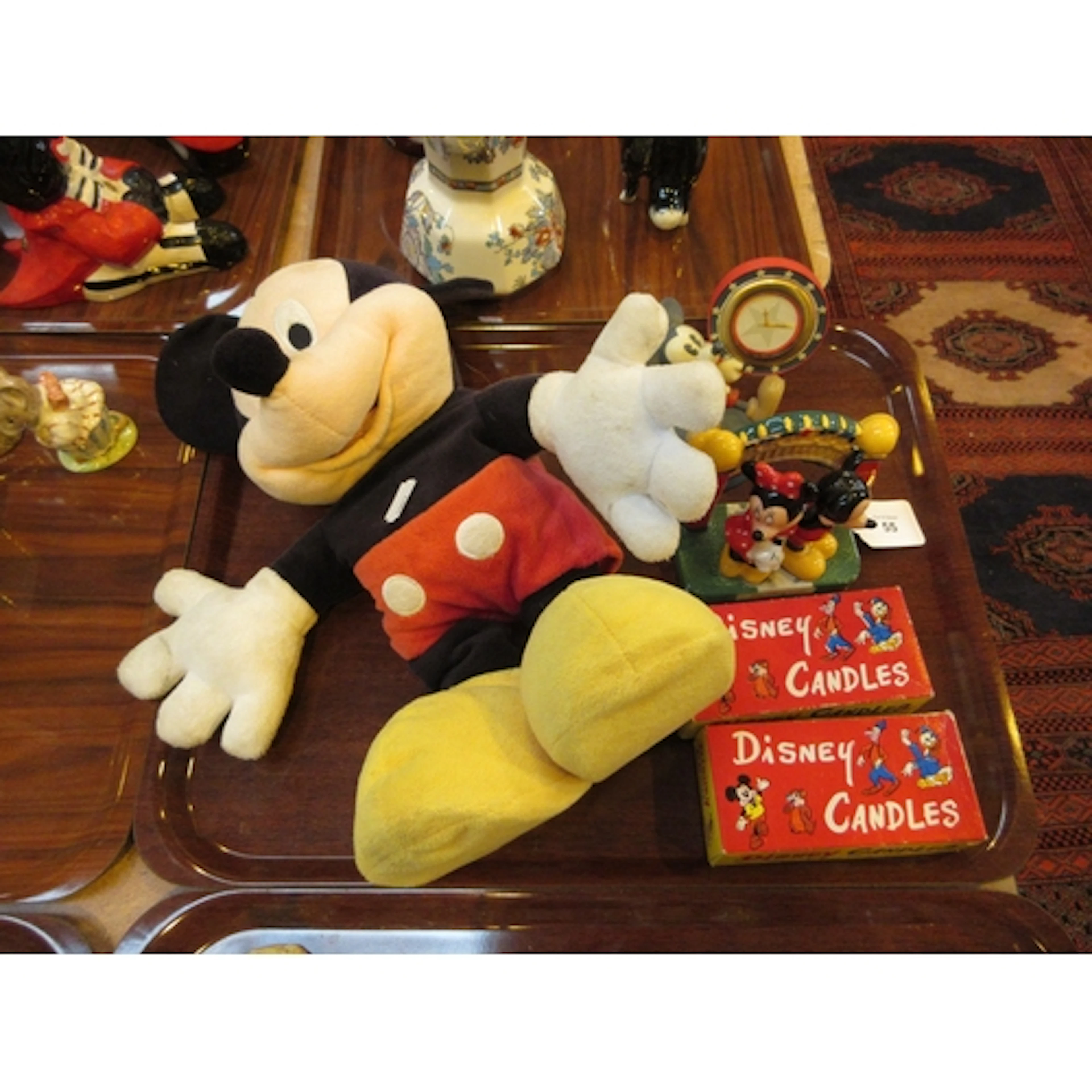 Mickey and Minnie Condiments., Mickey Clock and Toy and Disn...