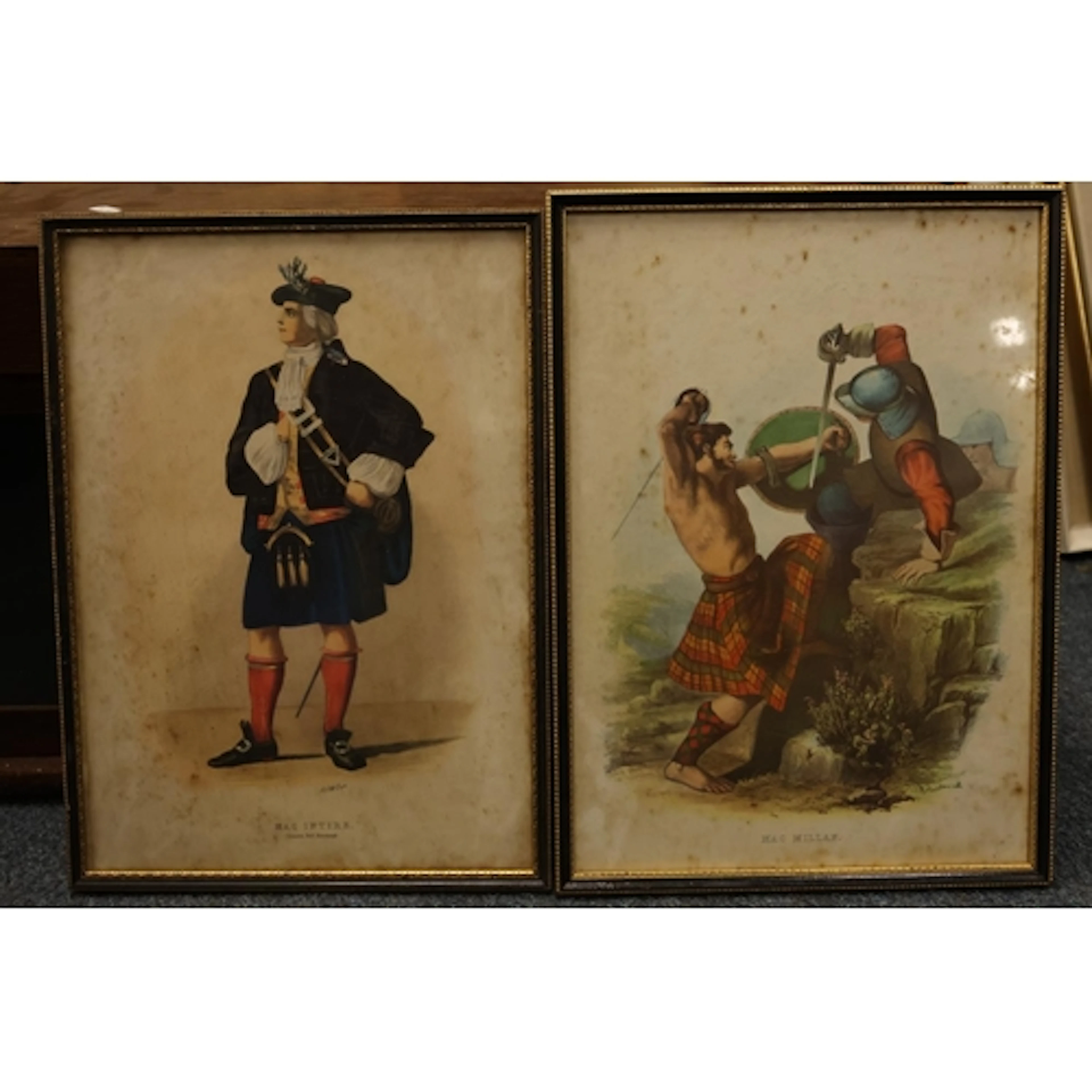 R R McIAN, set of six Scottish clan prints to include Mackay...