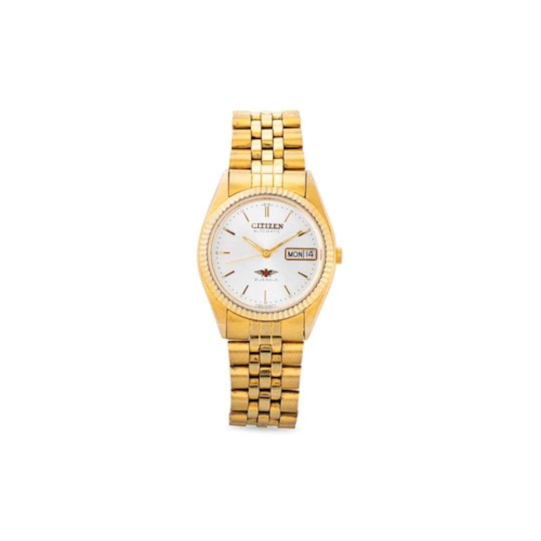 A CITIZEN WRIST WATCH, bracelet strap, date & case 32 mm