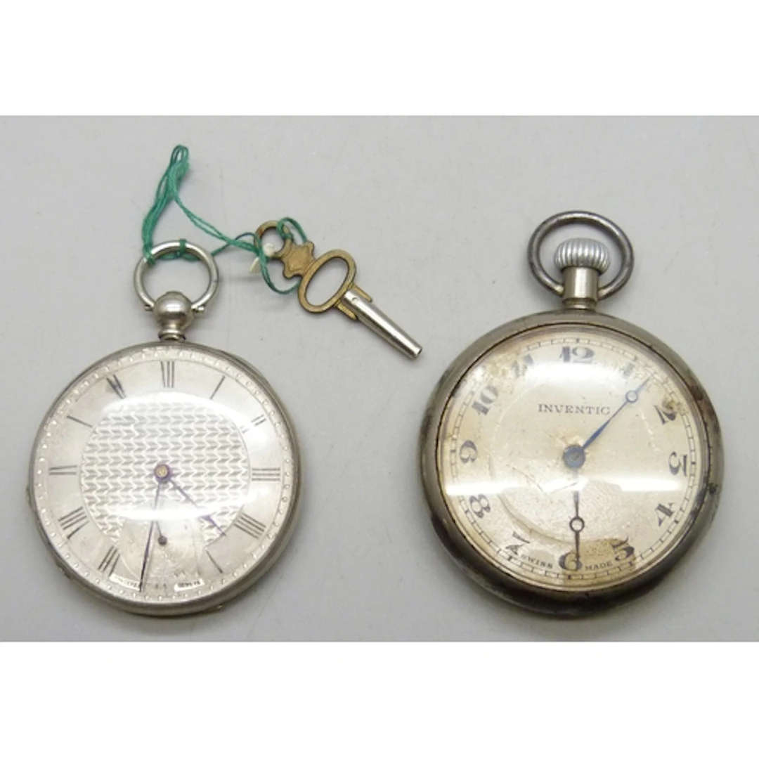 Two pocket watches including Inventic