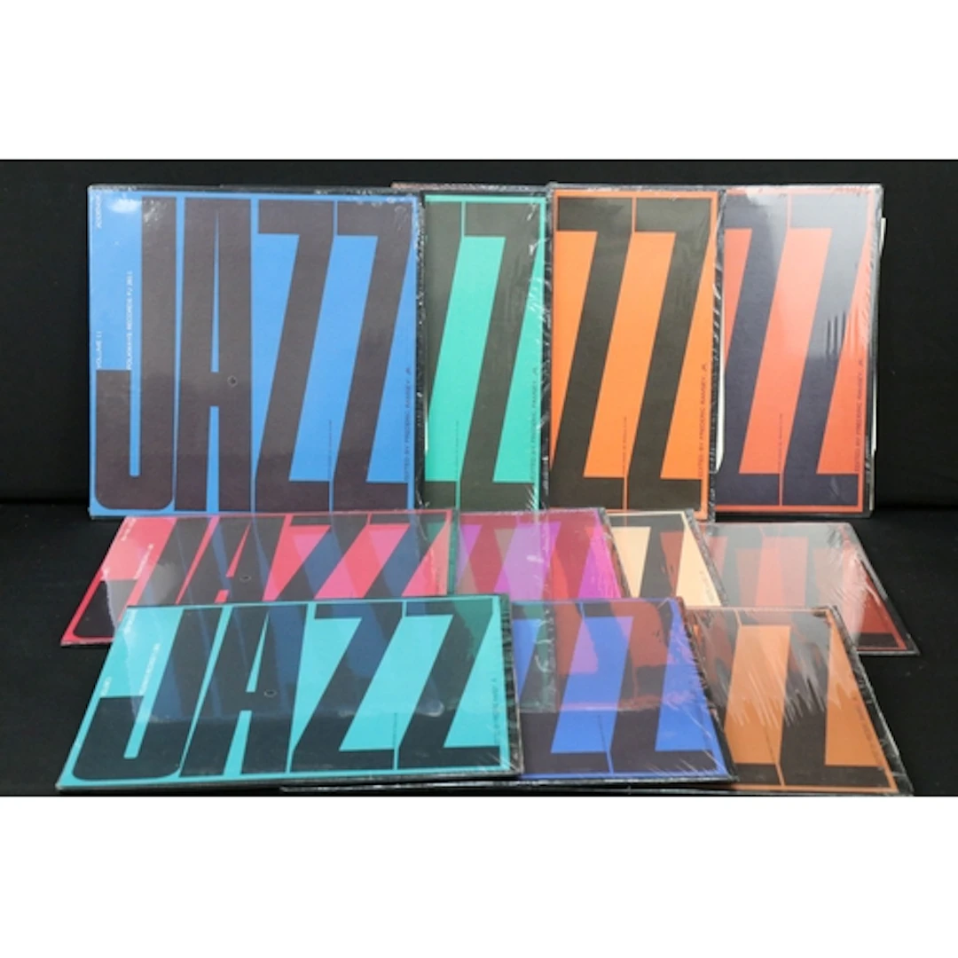 Vinyl - 11 Jazz series compilation LPs on Folkways Records V...
