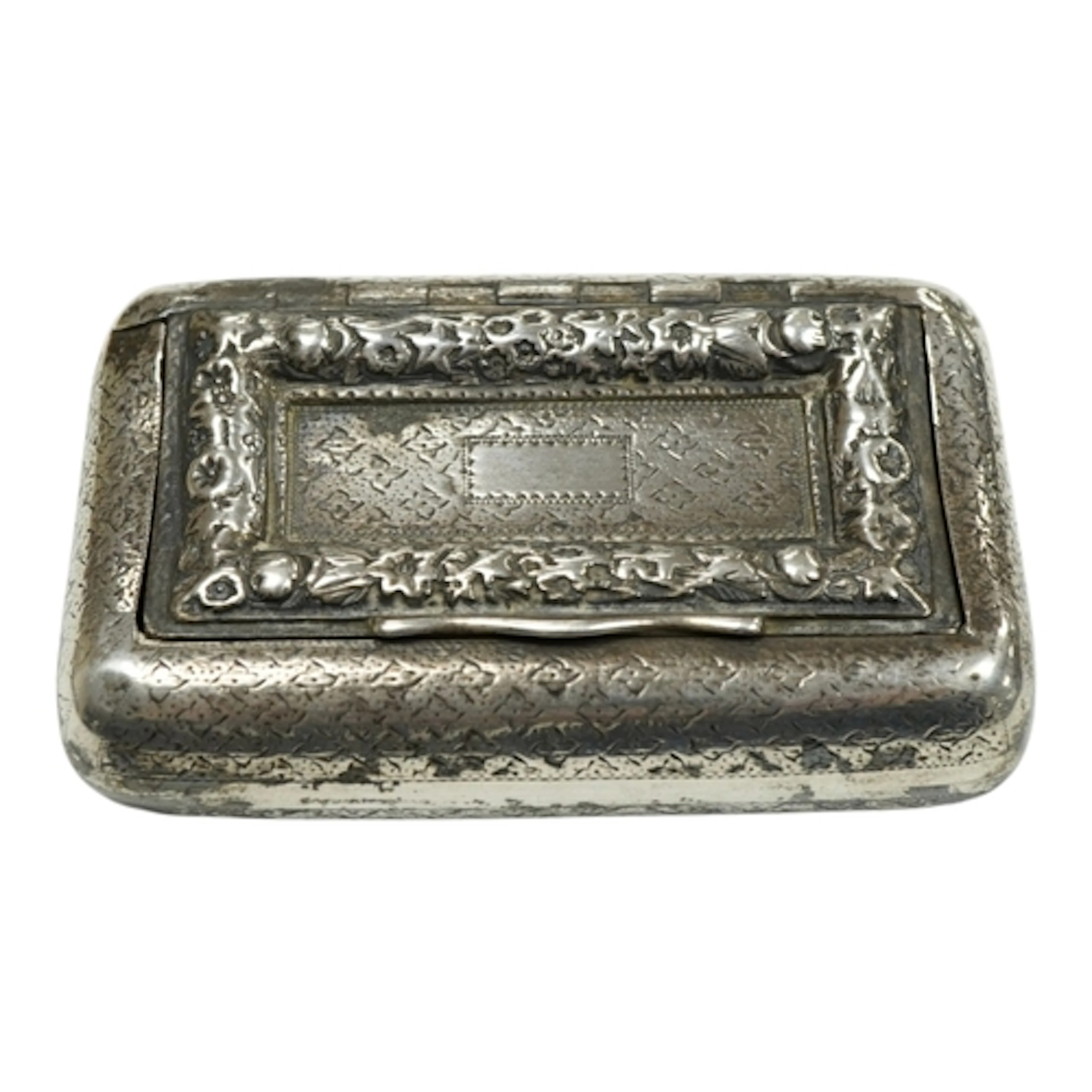 A George III silver snuff box, by Joseph Wilmore, Birmingham...