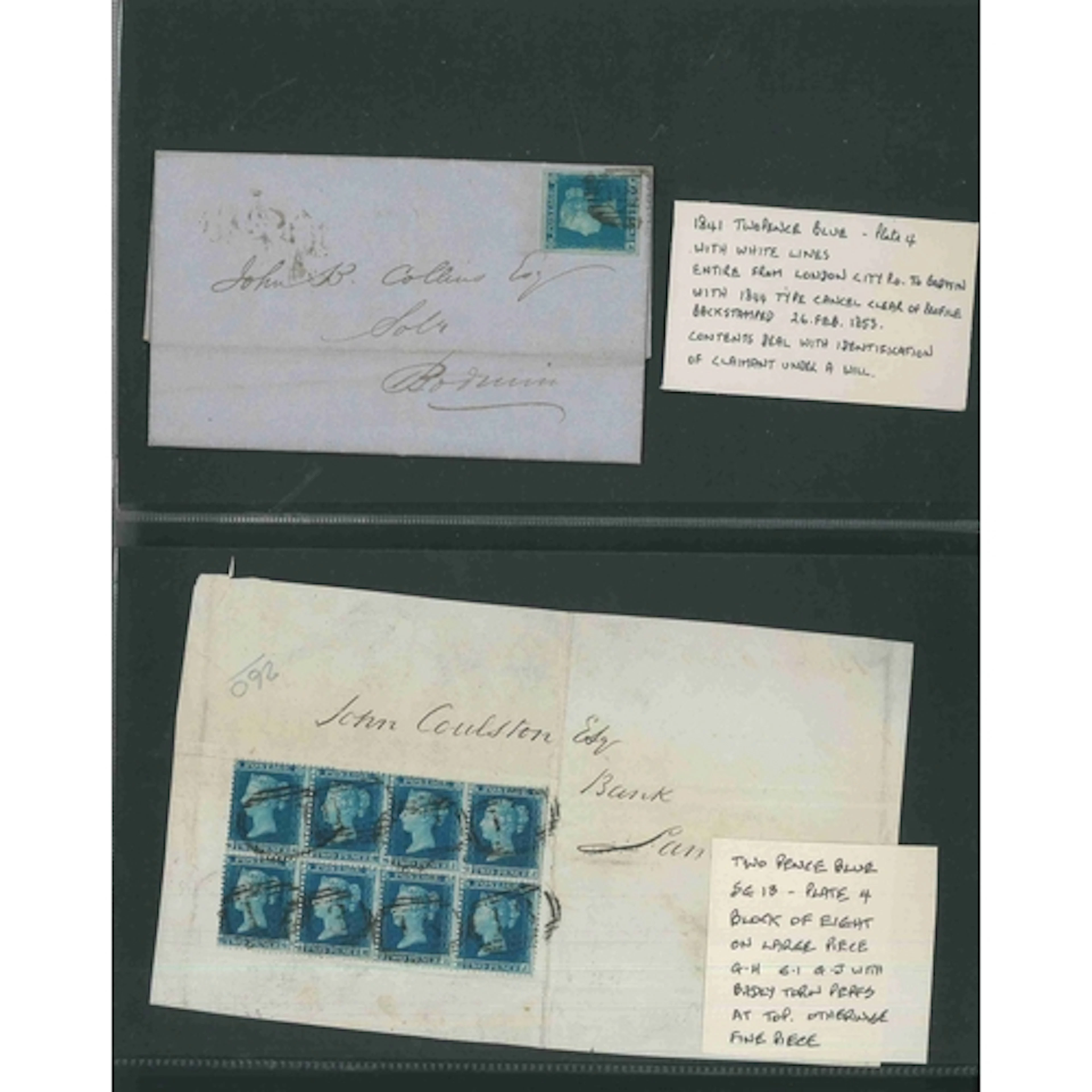 Postal History. An interesting QV LE-SP postal history range...