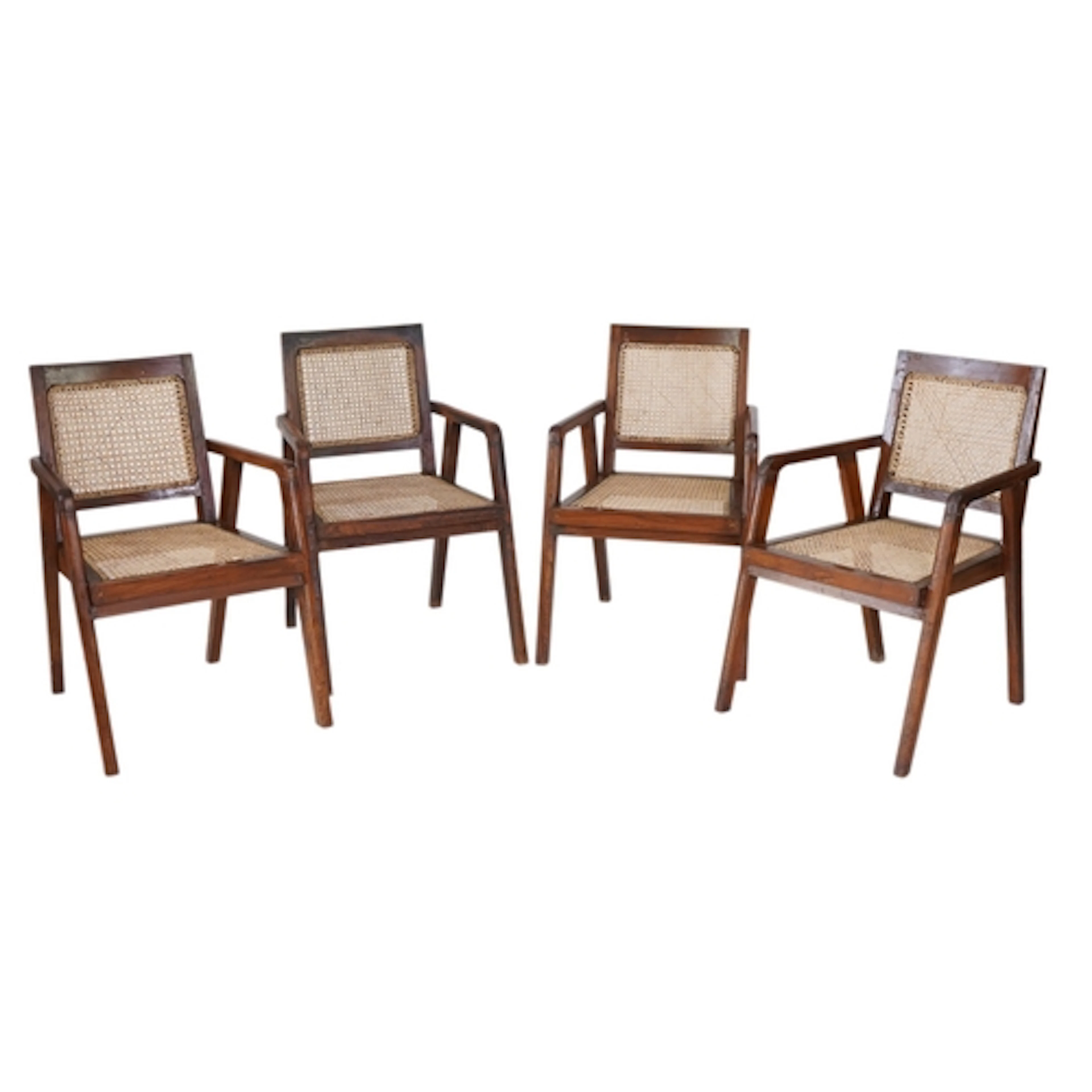 Manner of Pierre Jeanneret (Swiss, 1896-1967): A set of four...