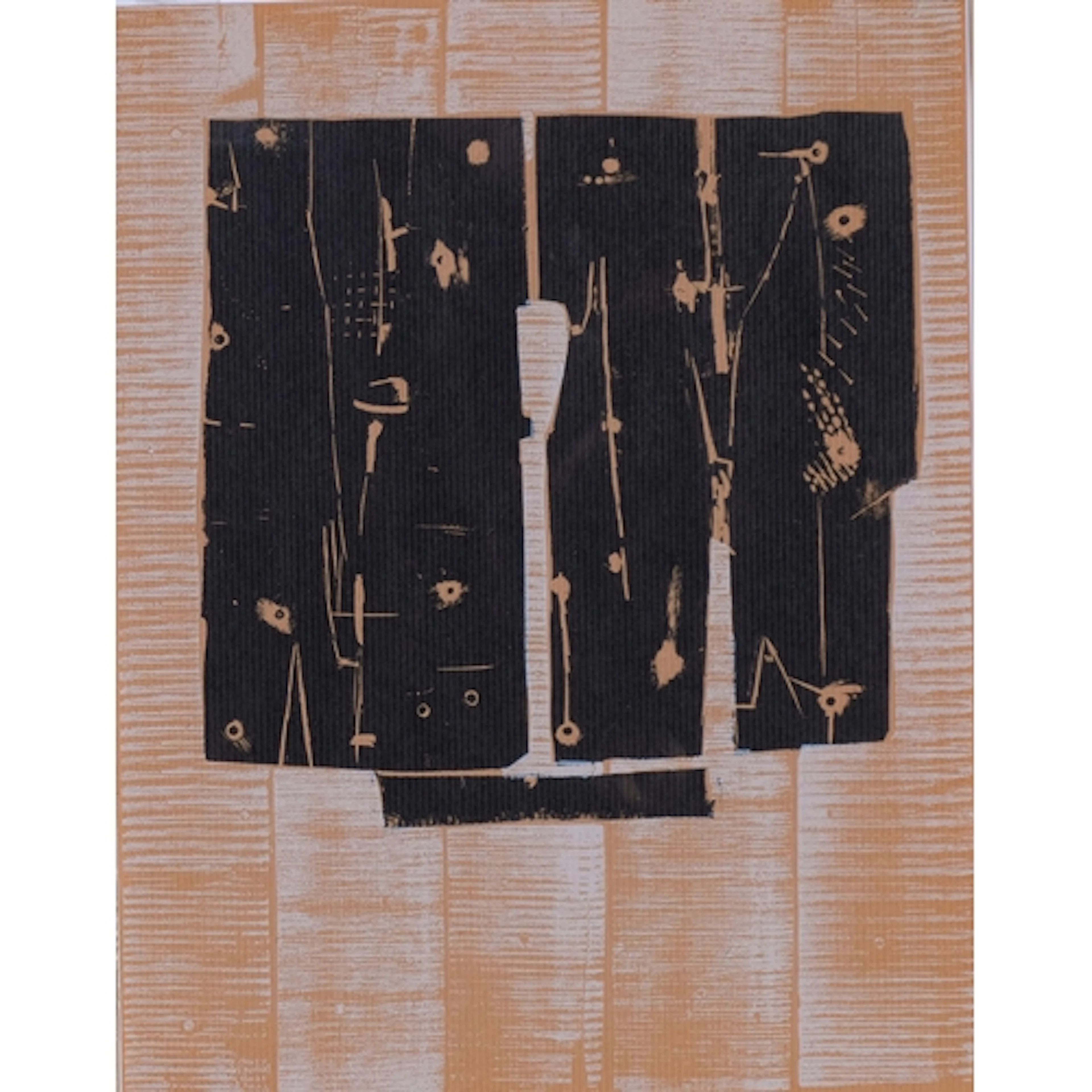 Pietro Consagra, a two-colour woodcut for XXe Siecle 1959 no...