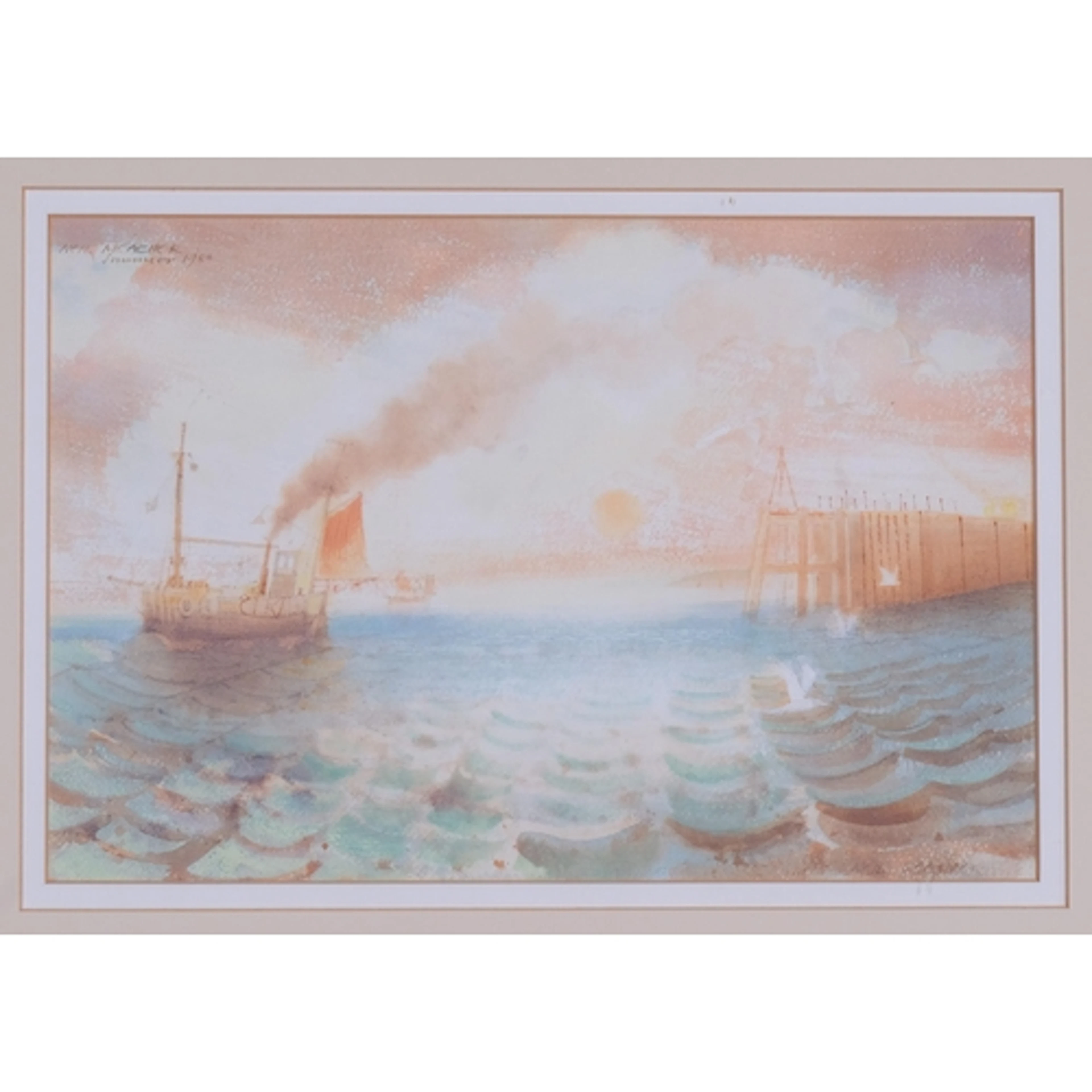 Neil Meacher (1934 - 2010), Rye Bay - heading out on the eve...