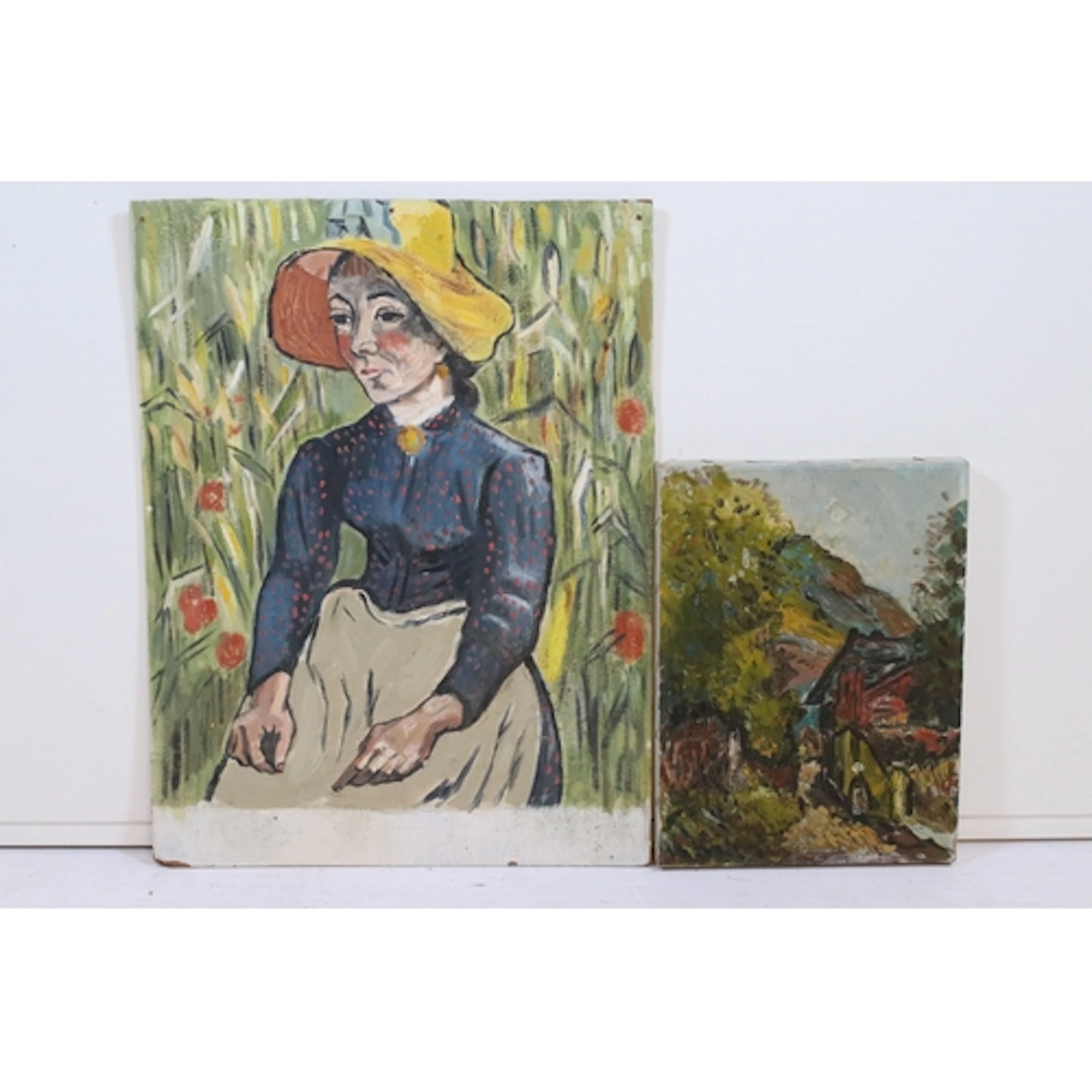 In the manner of Alfred Sisley, Continental village scene, o...