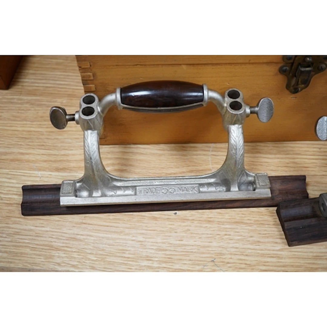 A boxed Stanley No.55 Universal Combination Plane with nicke...