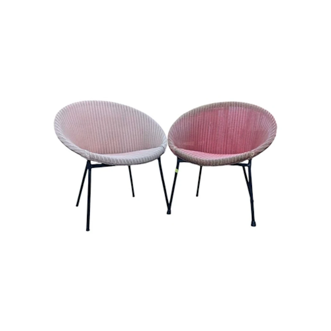 Lloyd Loom, American - Pair of retro mid 20th century circa ...