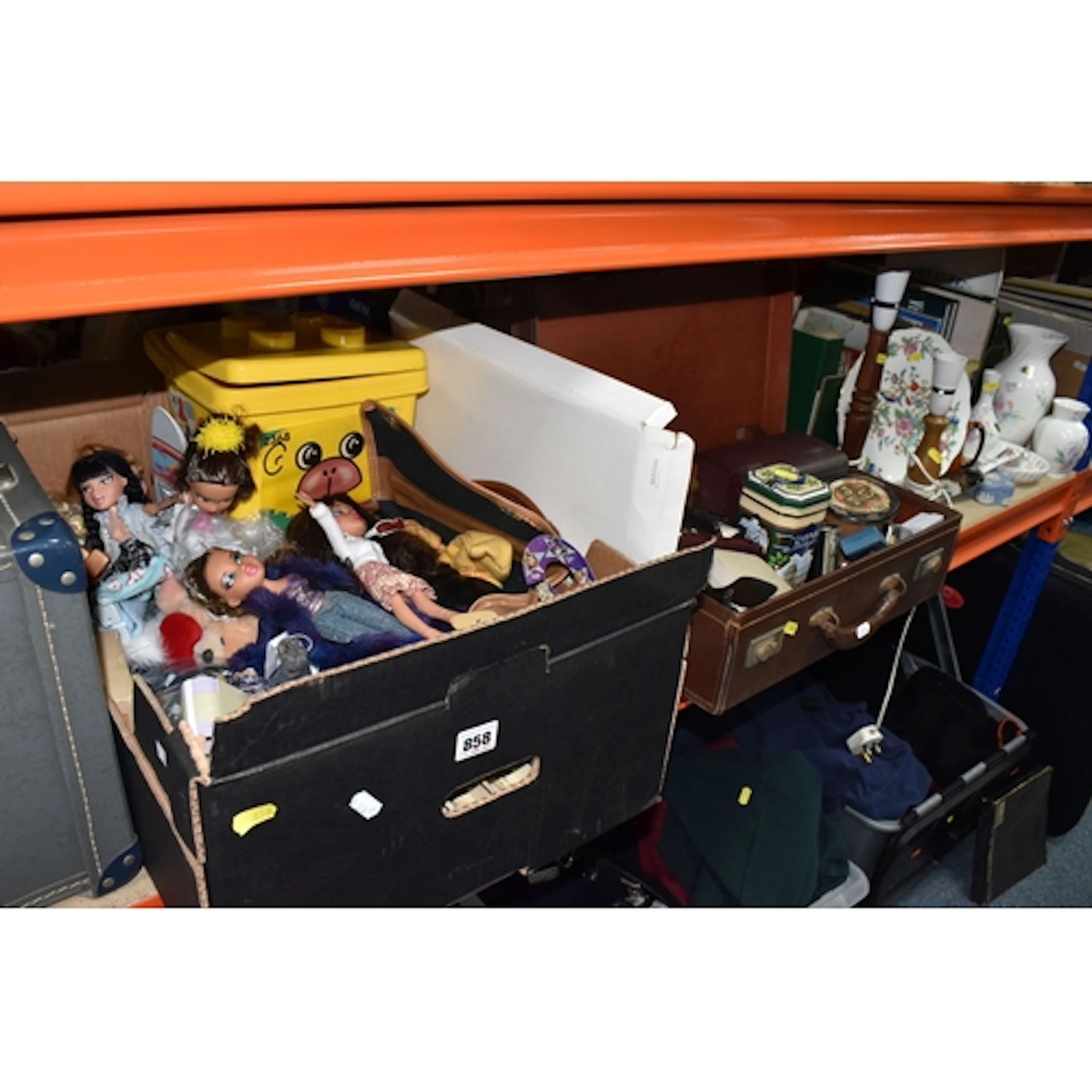 THREE BOXES, TWO CASES AND LOOSE MISCELLANEOUS ITEMS to incl...