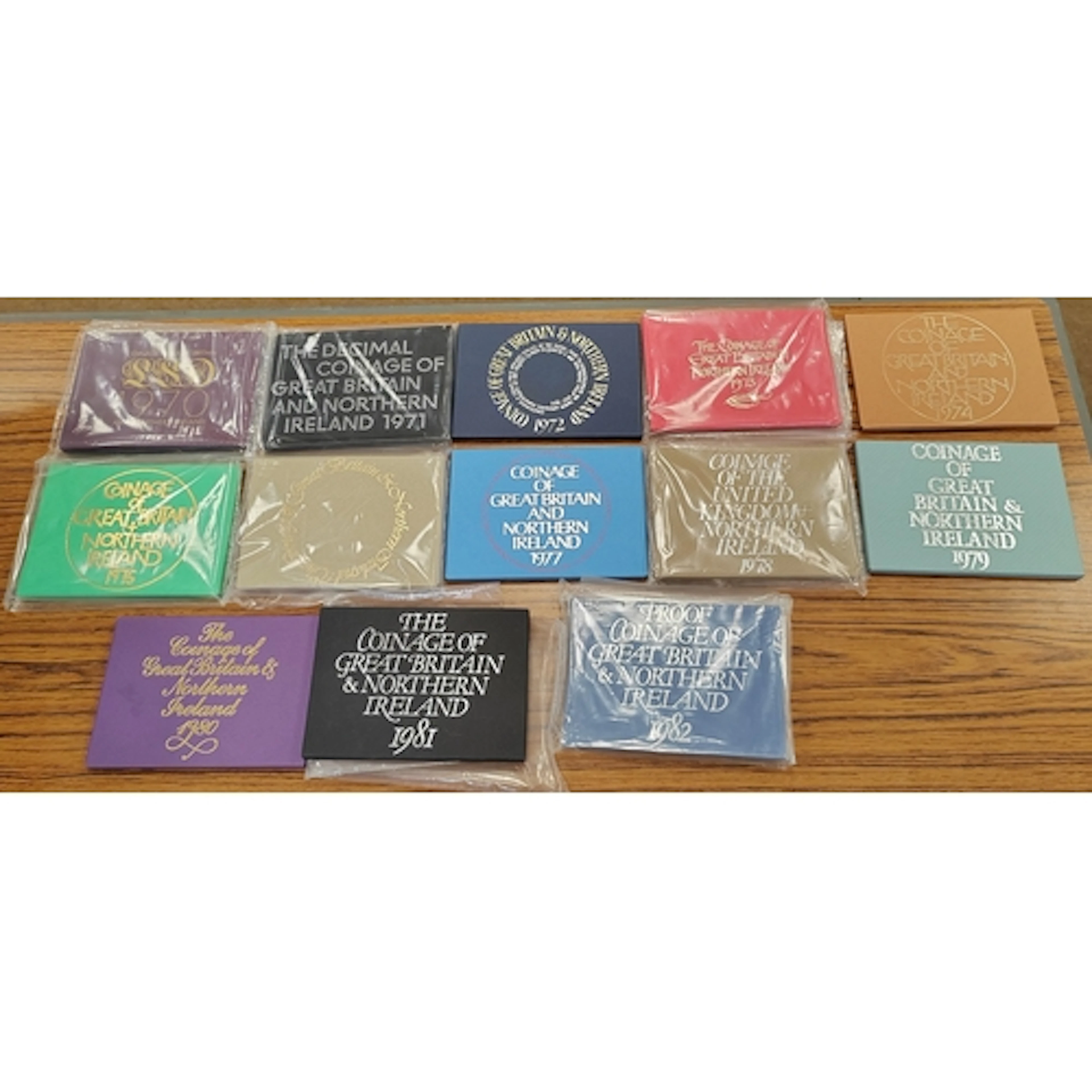 Collection of GB proof sets with 1970-1987, 1998-2003, plus ...