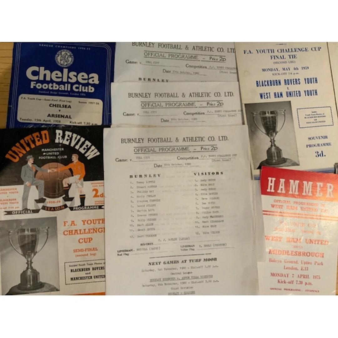 FA Youth Cup Final + Semi Final Football Programmes: Include...
