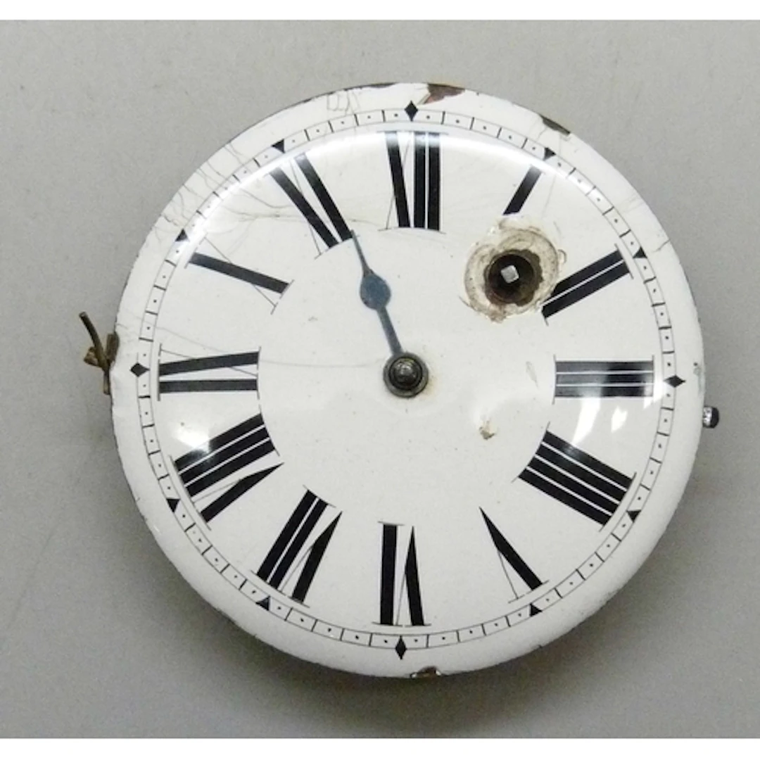 A large verge pocket watch movement, 55mm dial