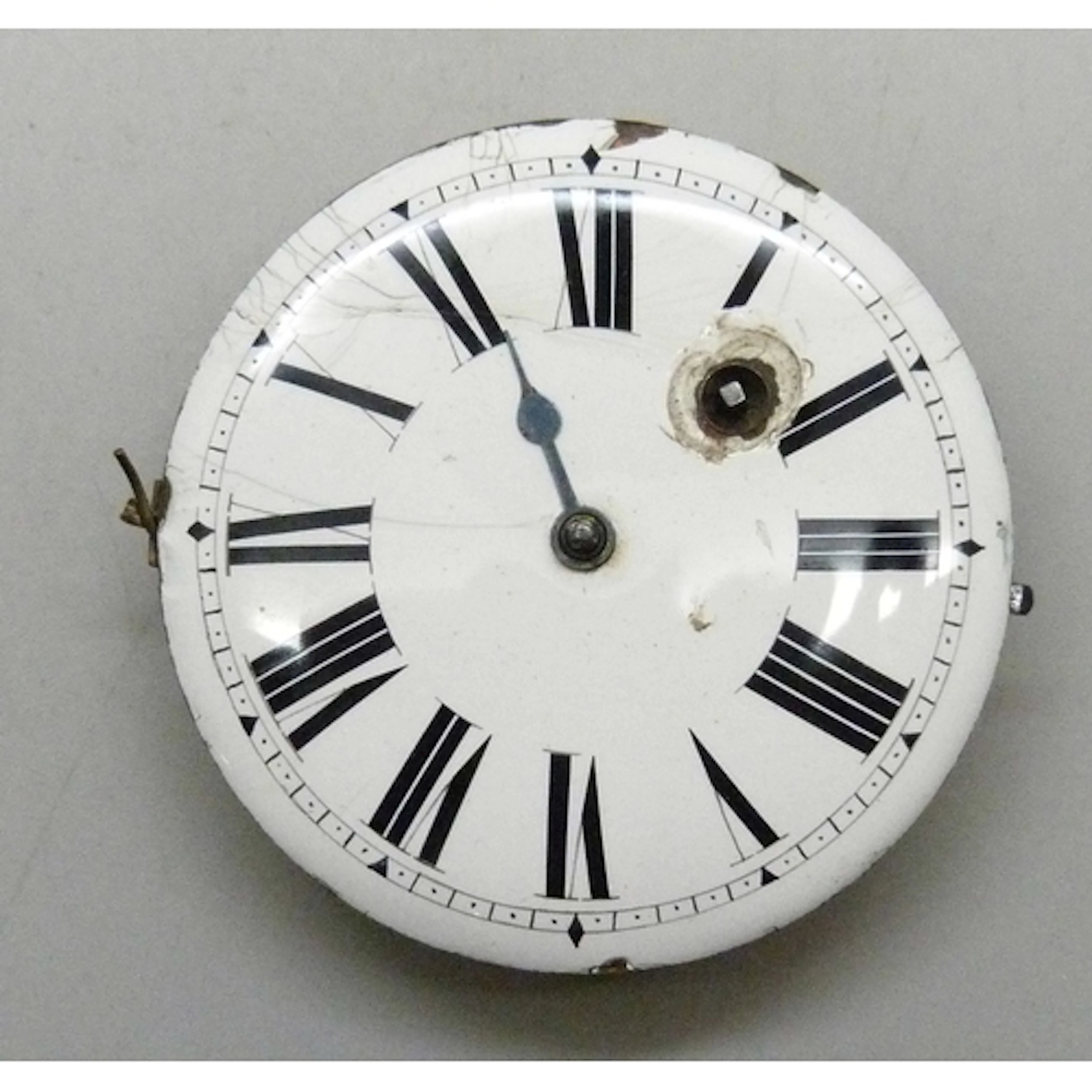 A large verge pocket watch movement, 55mm dial