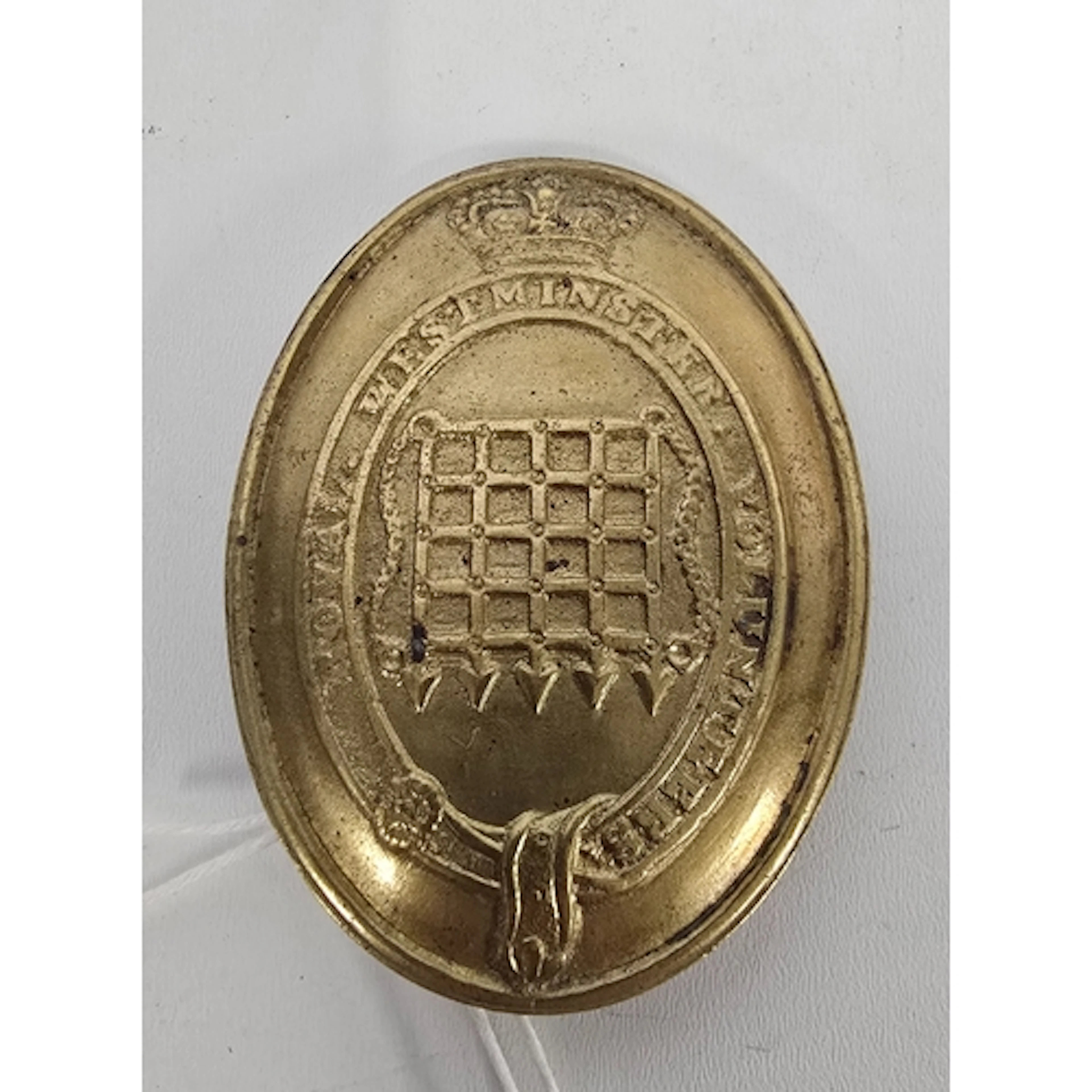 A small Georgian oval cast brass Shoulder Belt Plate of the ...